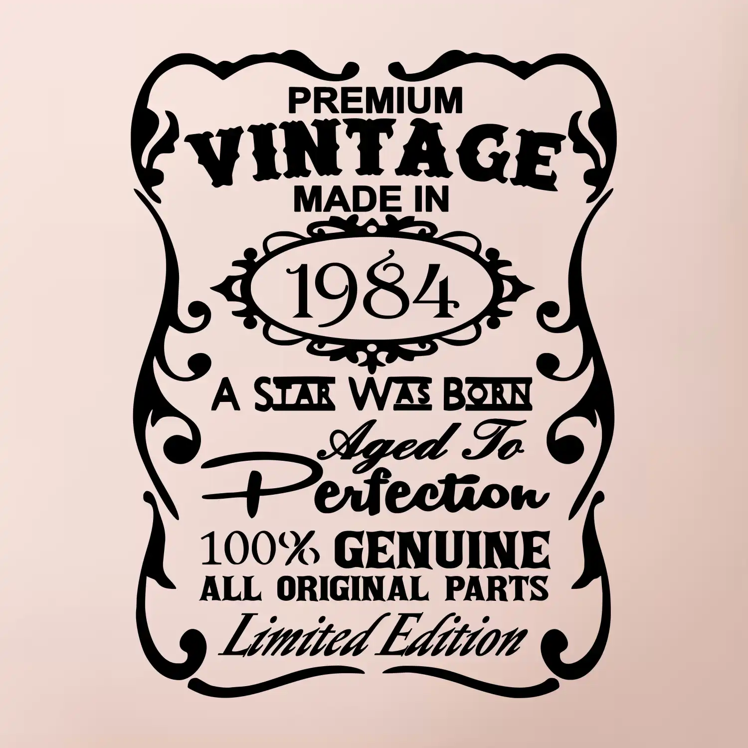 Vintage Etiketa - 1984