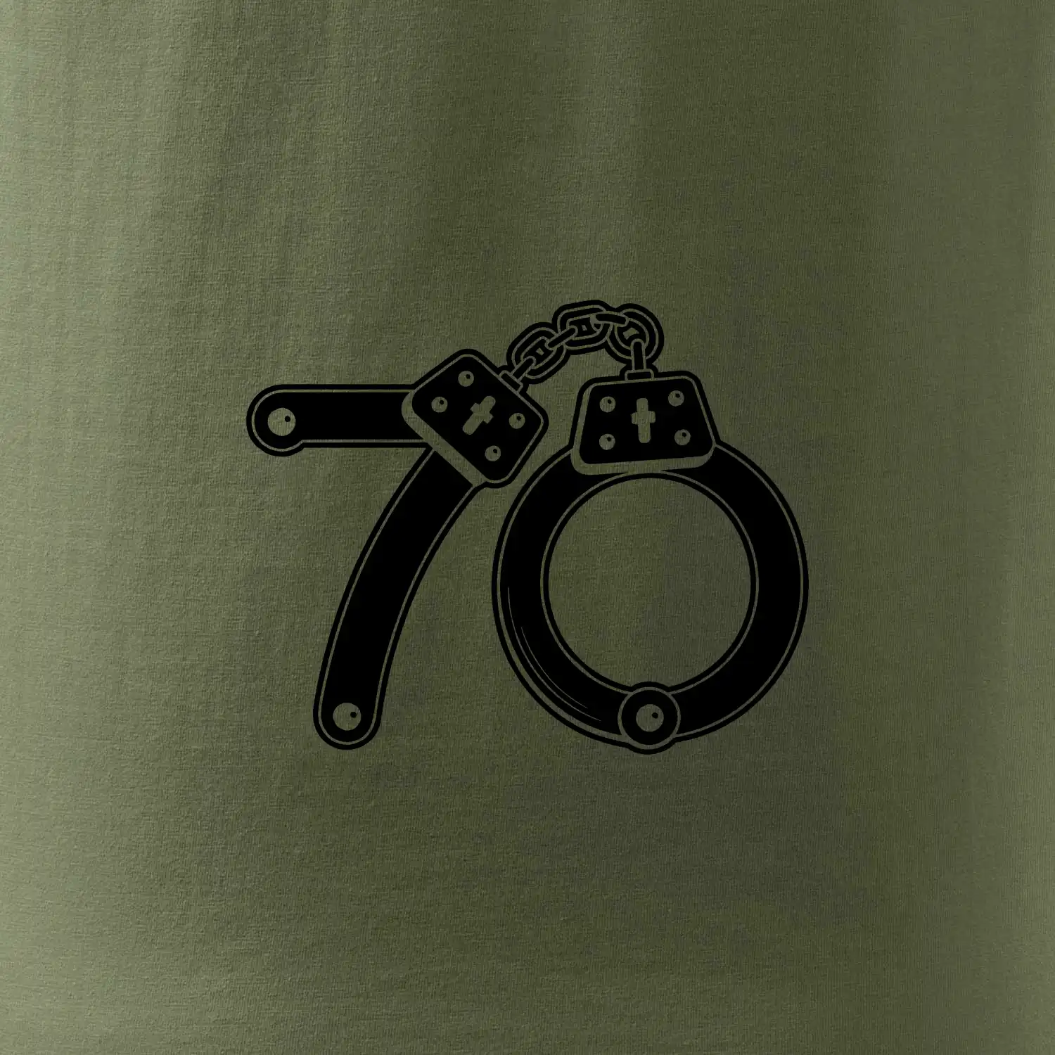 Narozeninové tričko pro policajta - pouta 70