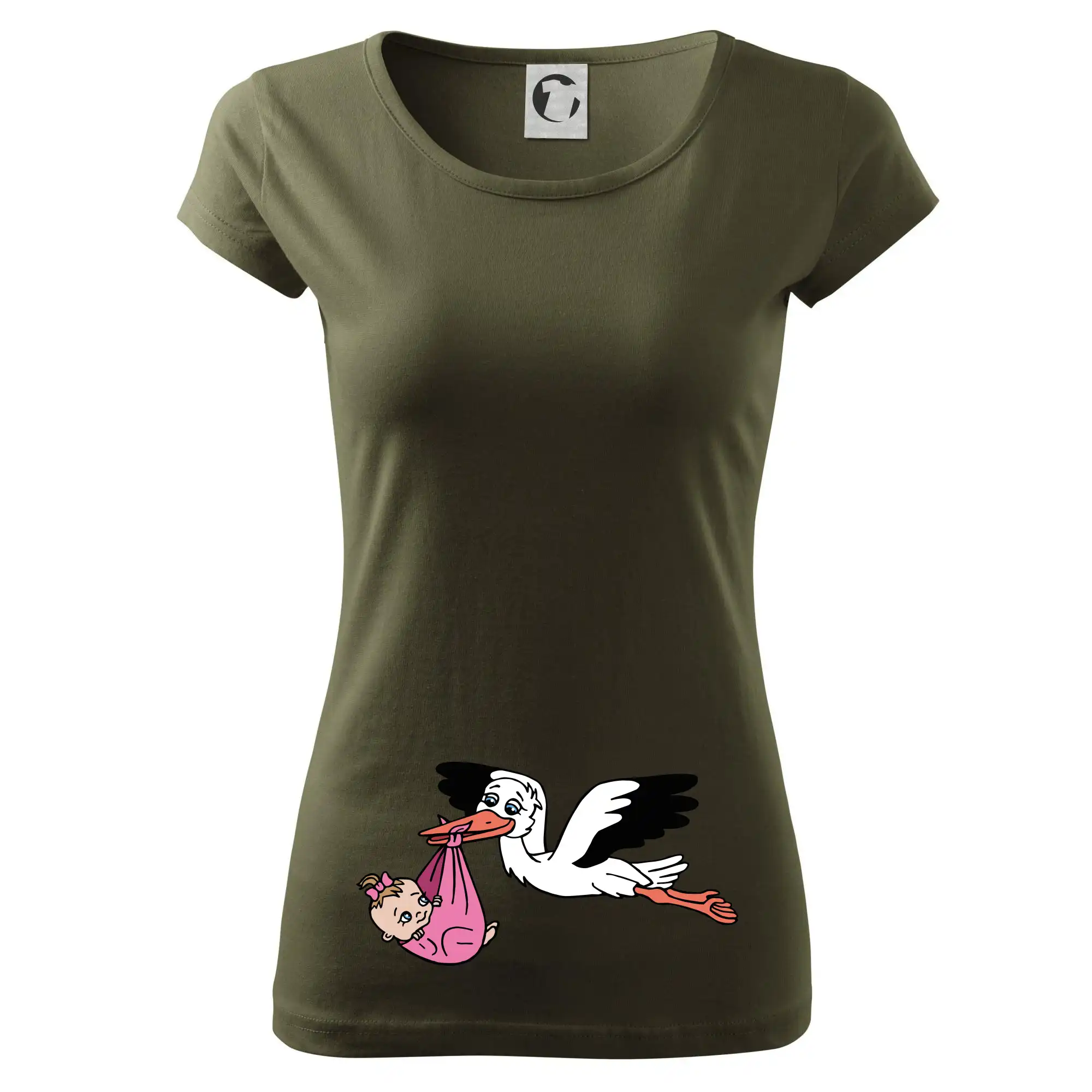 Čáp a miminko - holka (Hana-creative)