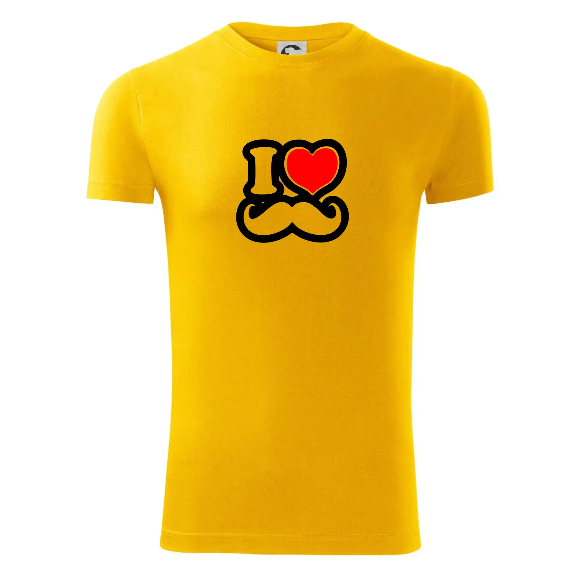 i love mustache - obrys