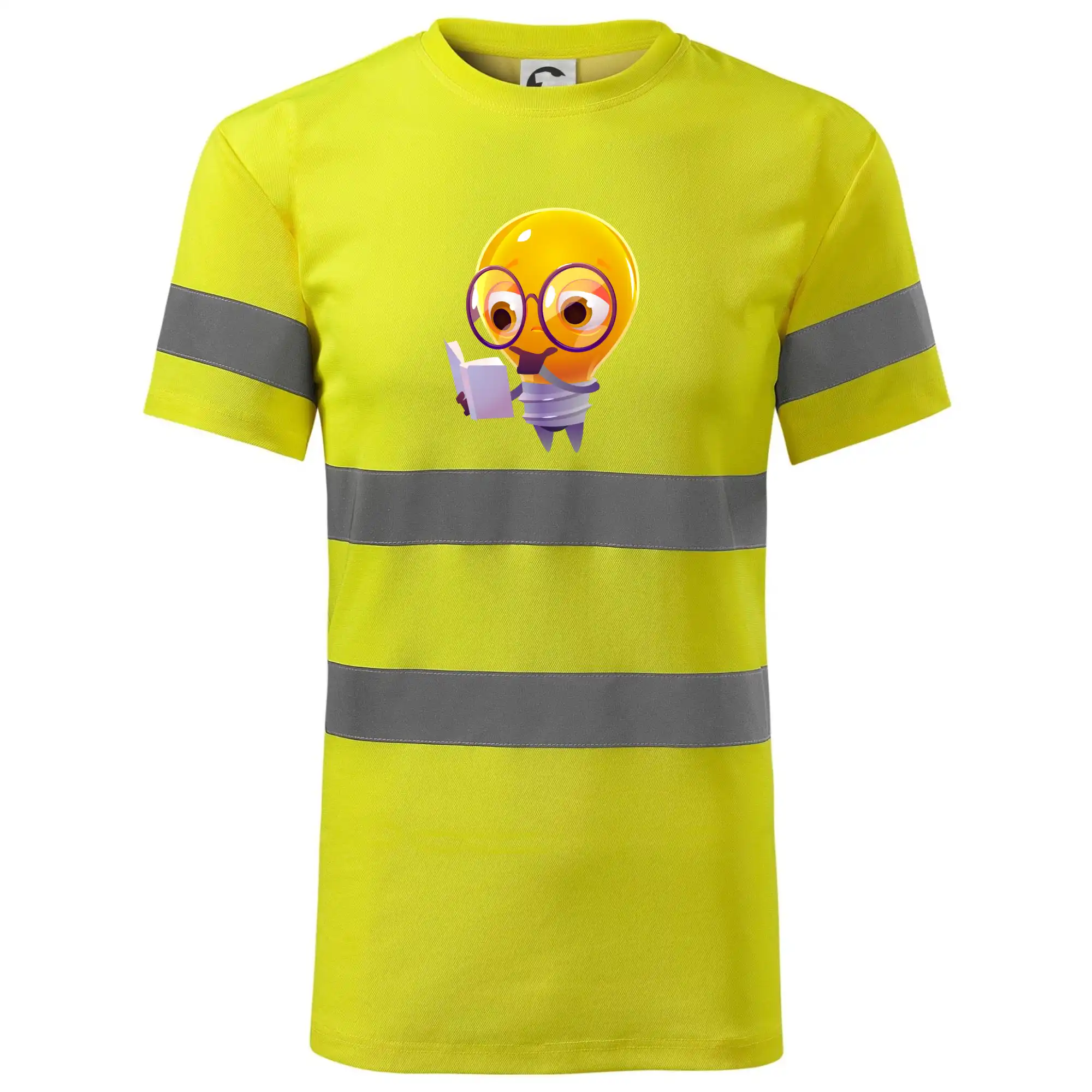 Žárovka přemýšlí nad knihou