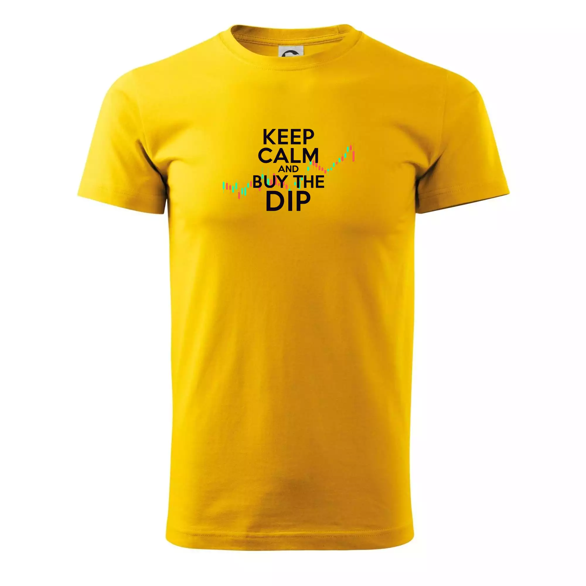 Zeleno červený graf Keep Calm and Buy the Dip