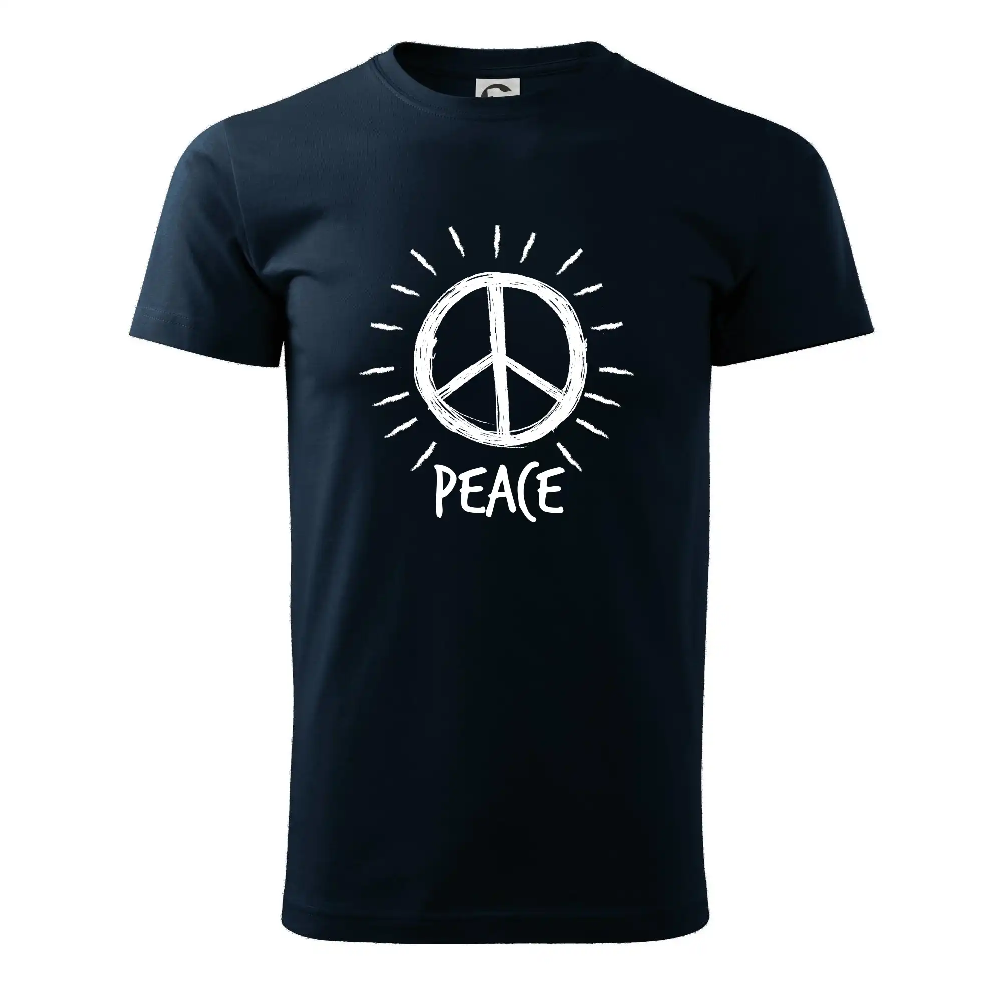 Peace symbol černobílý