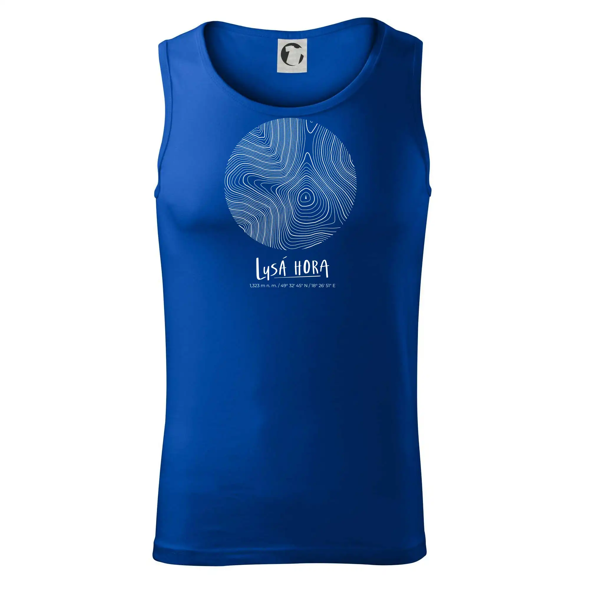 Lysá hora - vrstevnice v kruhu