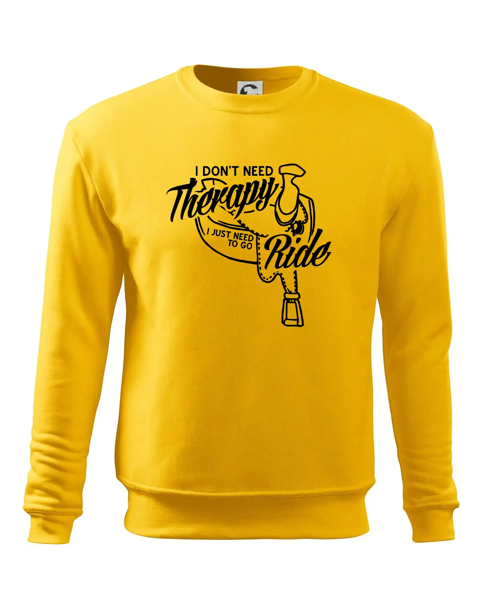 Tričká s koňmi - I don't Therapy Ride - jazdkyňa - Mikina Essential detská