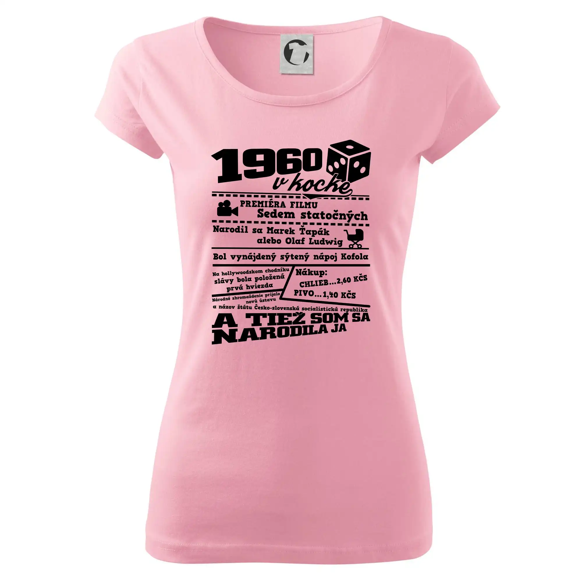 1960 v kocke - Dámske tričko Pure