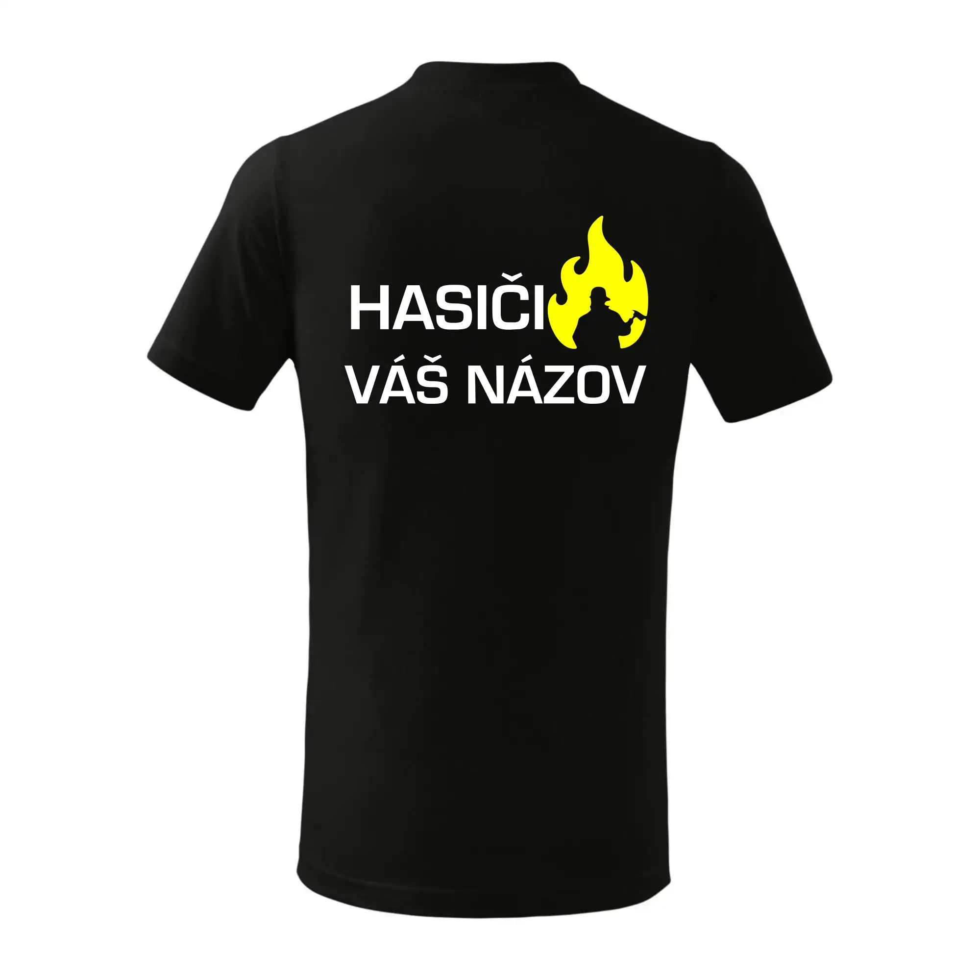 Hasiči - Váš názov - FLUO + Reflexná potlač