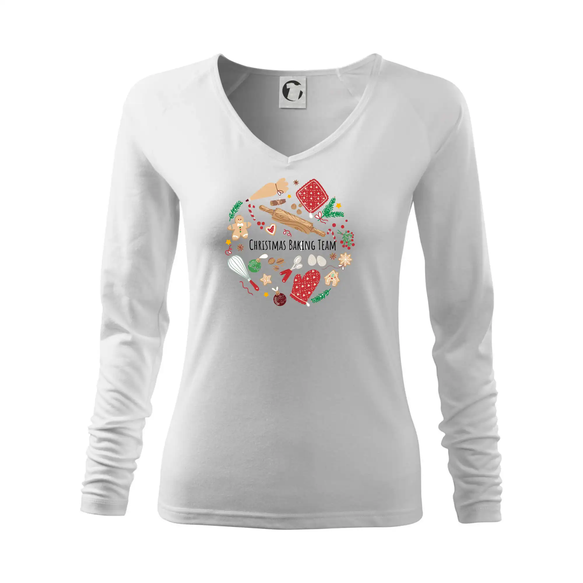 Kuchár a pekár - Christmas Baking Team - Tričko dámske Elegance