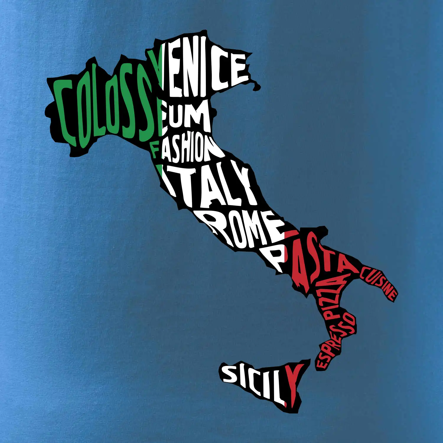 Mapy - názvy měst - Italie