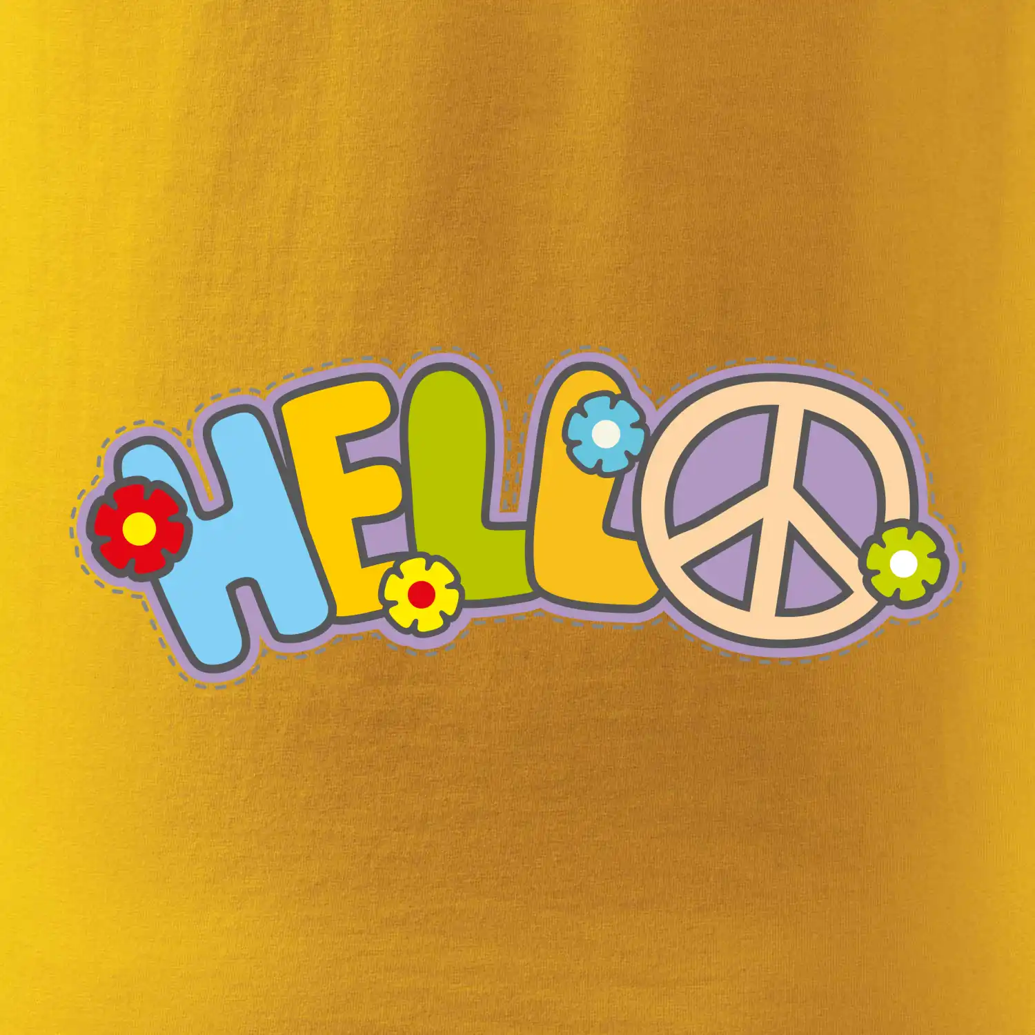 Hello hippie symbol
