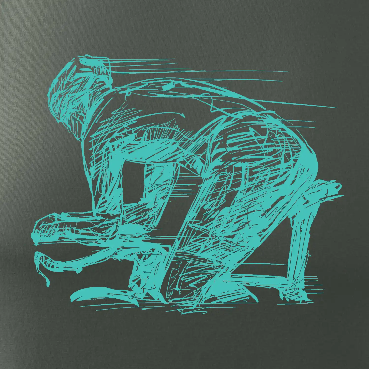 Silniční cyklista zadek