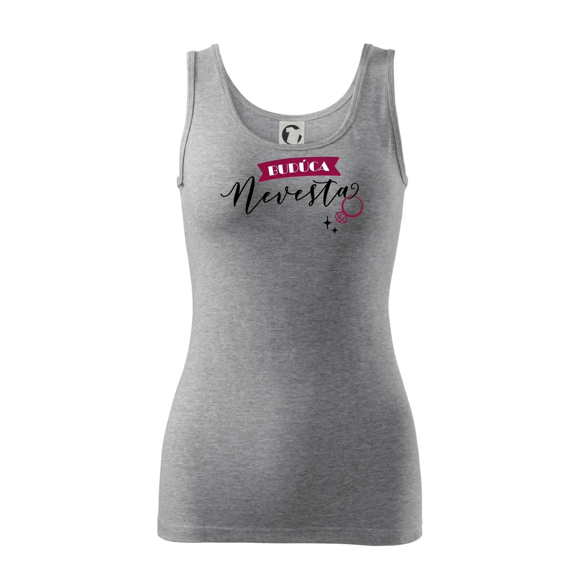 Tričká na rozlúčku so slobodou - Budúca nevesta prsteň - Dámske tielko