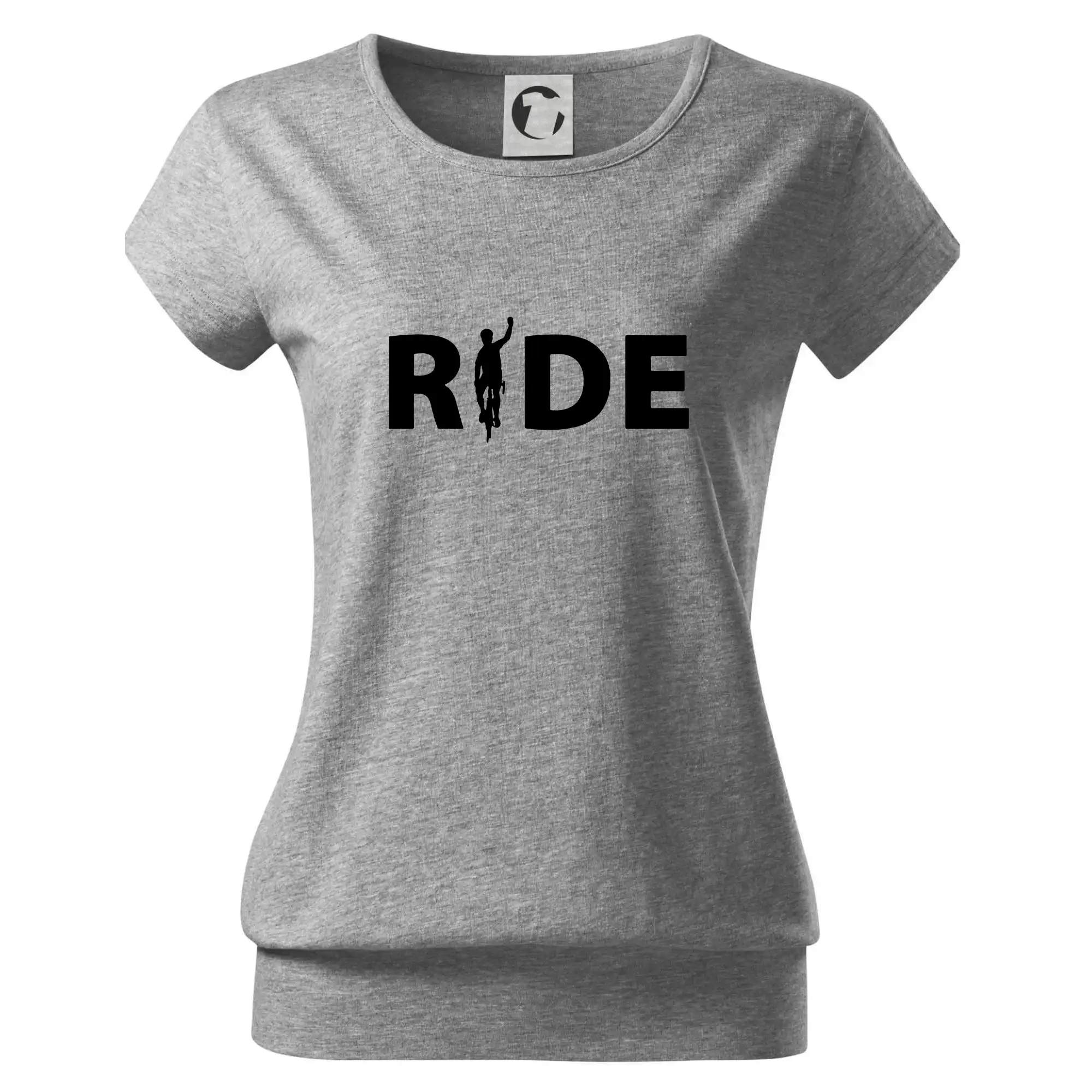Ride - nápis s cyklistou