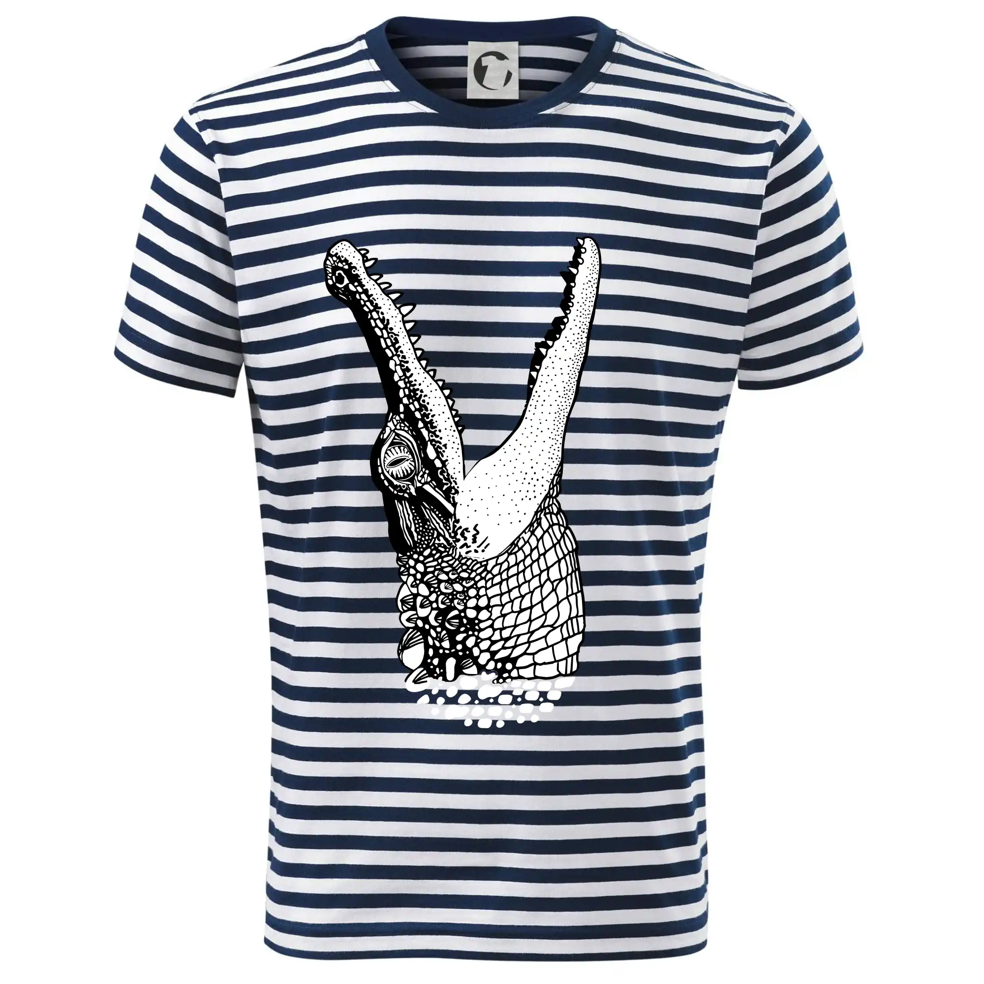 Tričká so zvieratami - Krokodíl kreslený  (Pecka design) - Dětské triko na vodu