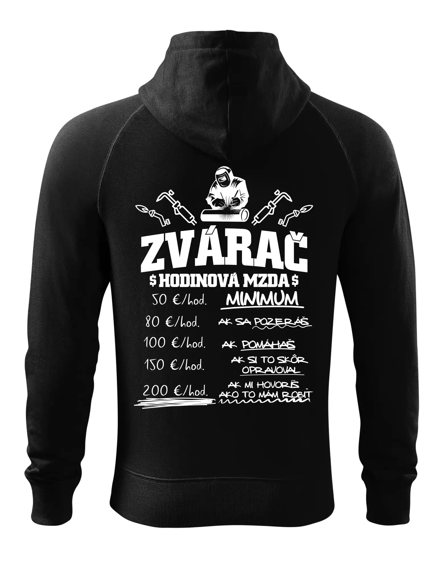 Hodinová mzda zvárač