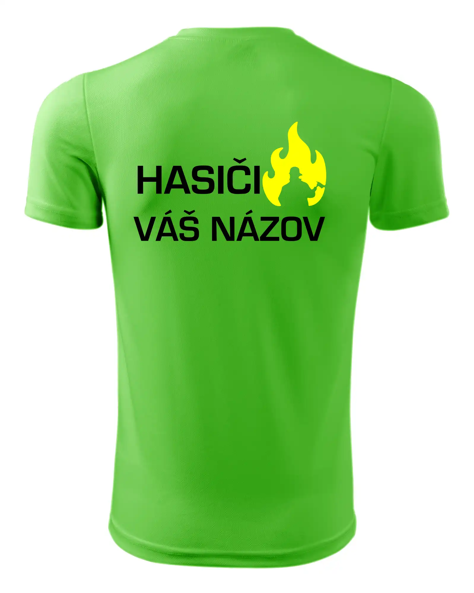 Hasiči - Váš názov - FLUO + Reflexná potlač