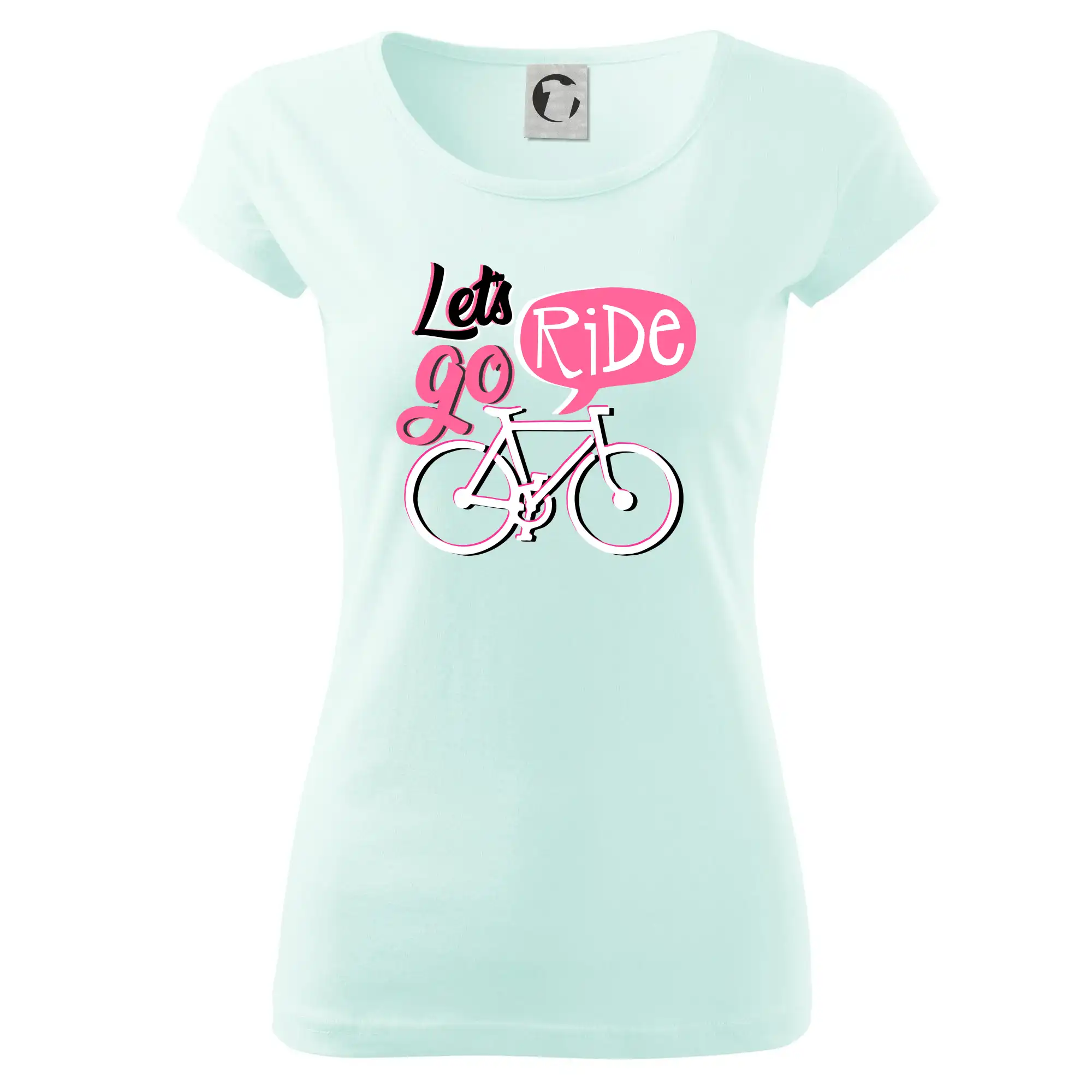 Tričko ako darček pre cyklistu - Lets go ride - Dámske tričko Pure