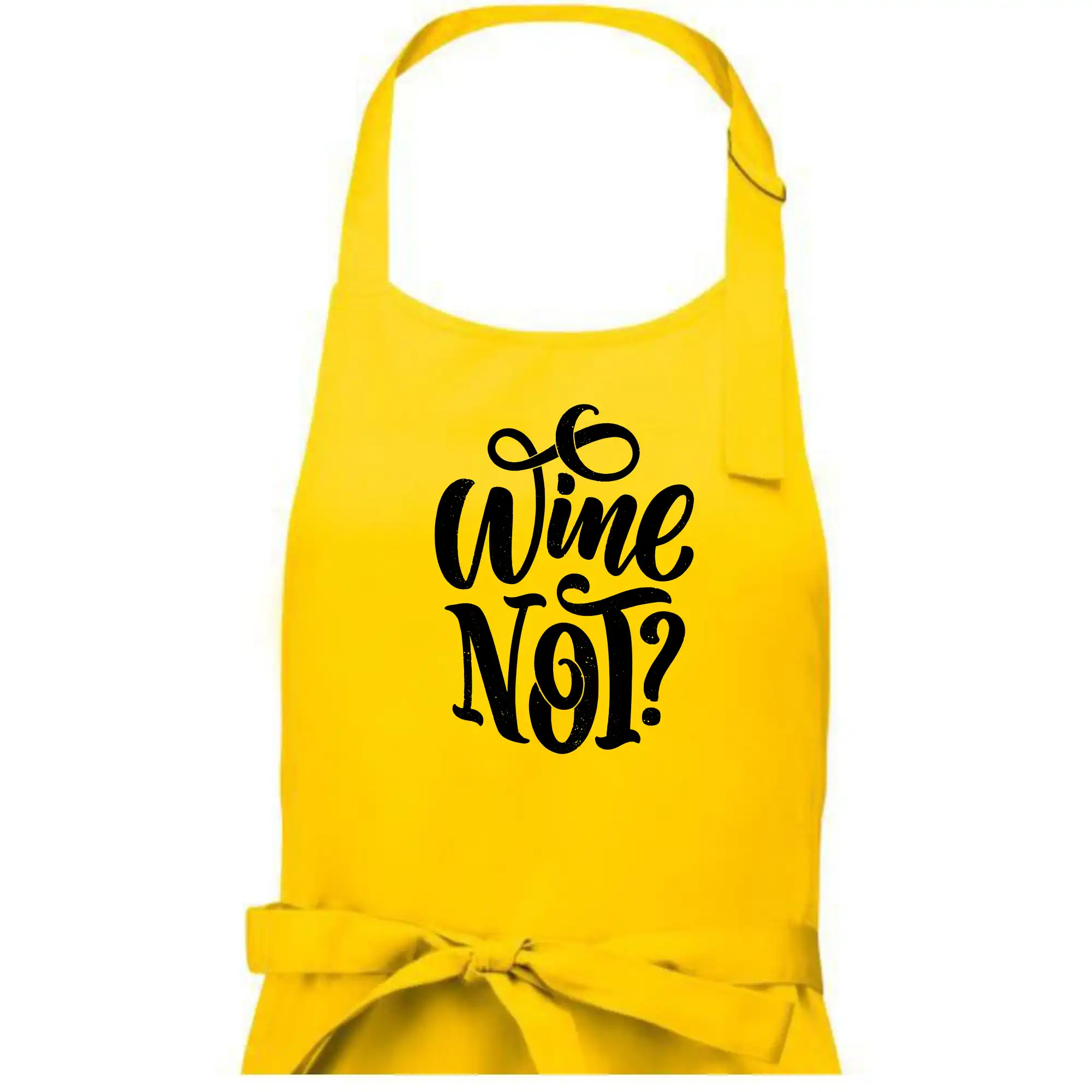 Vtipná tričká s tematikou vína - Wine not - čierna - Dámska zástera na varenie