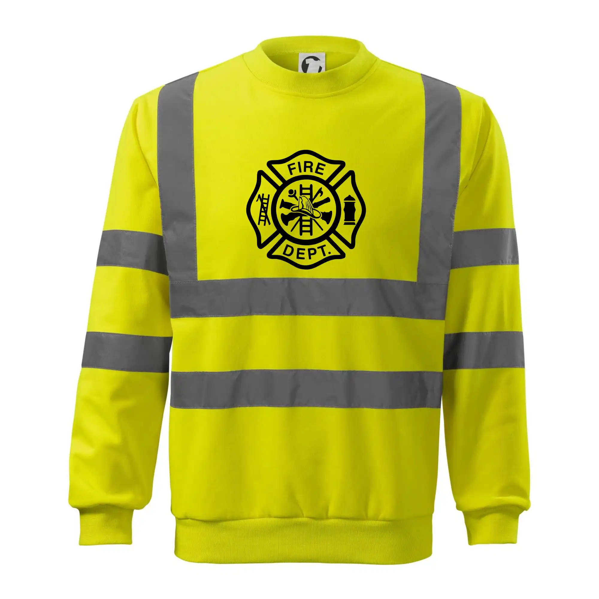 Originálne tričká pre hasičov - Fire dept. logo - Reflexná mikina