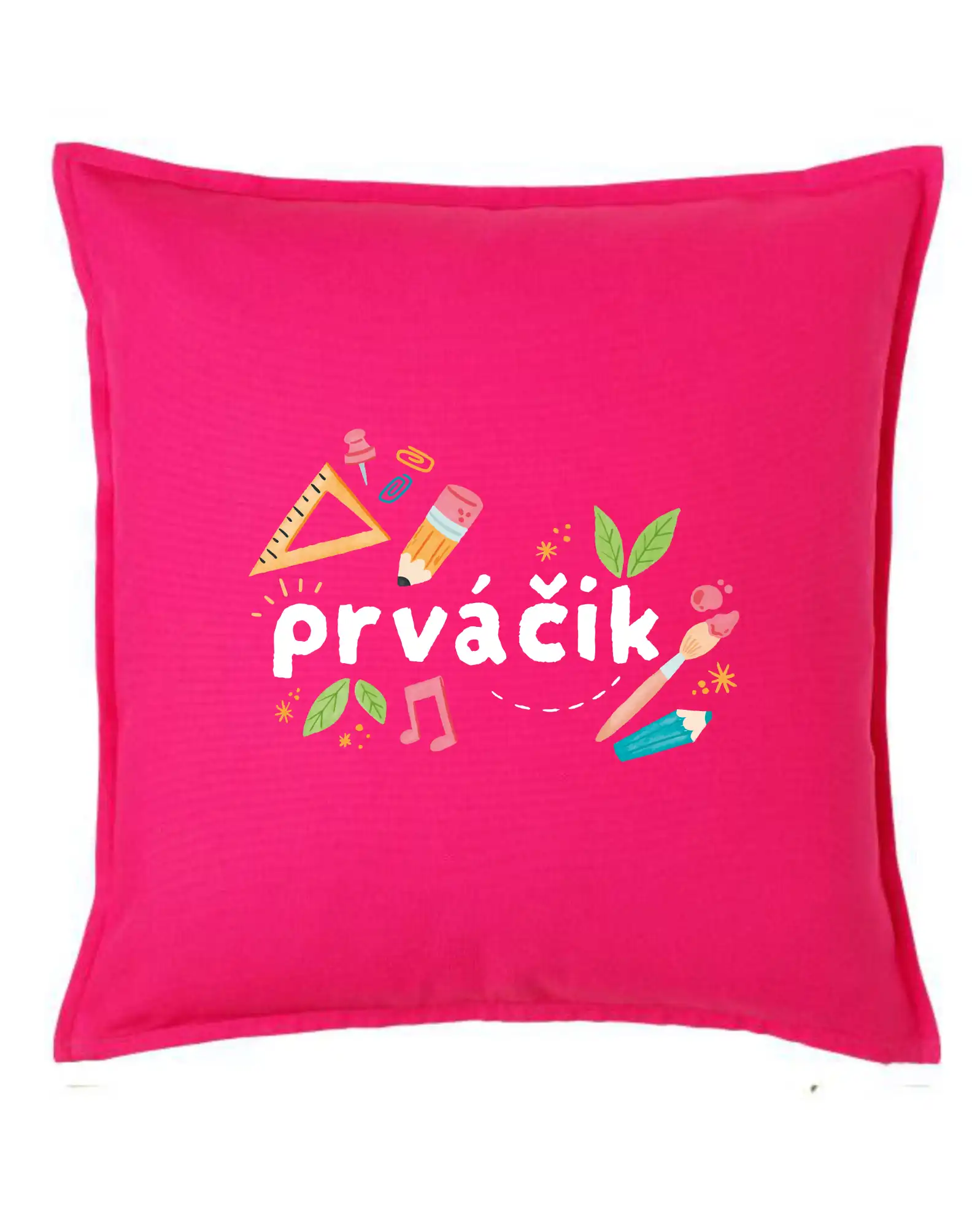 Tričká a mikiny pre prváčikov na prvý školský deň – veselé a pohodlné - Prváčik - tlačiaci - Vankúš 50x50