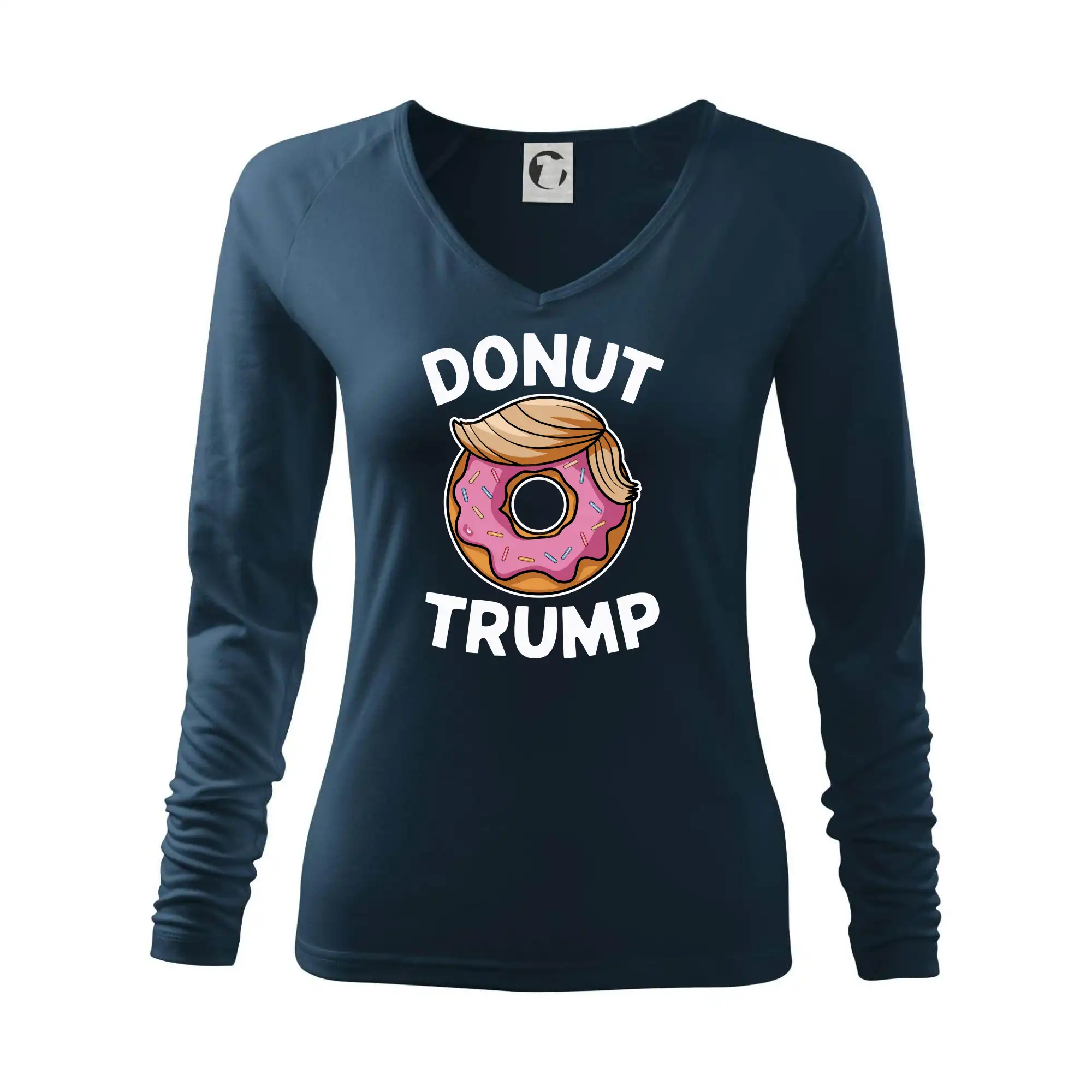 Politické tričká - Donut Trump - Tričko dámske Elegance