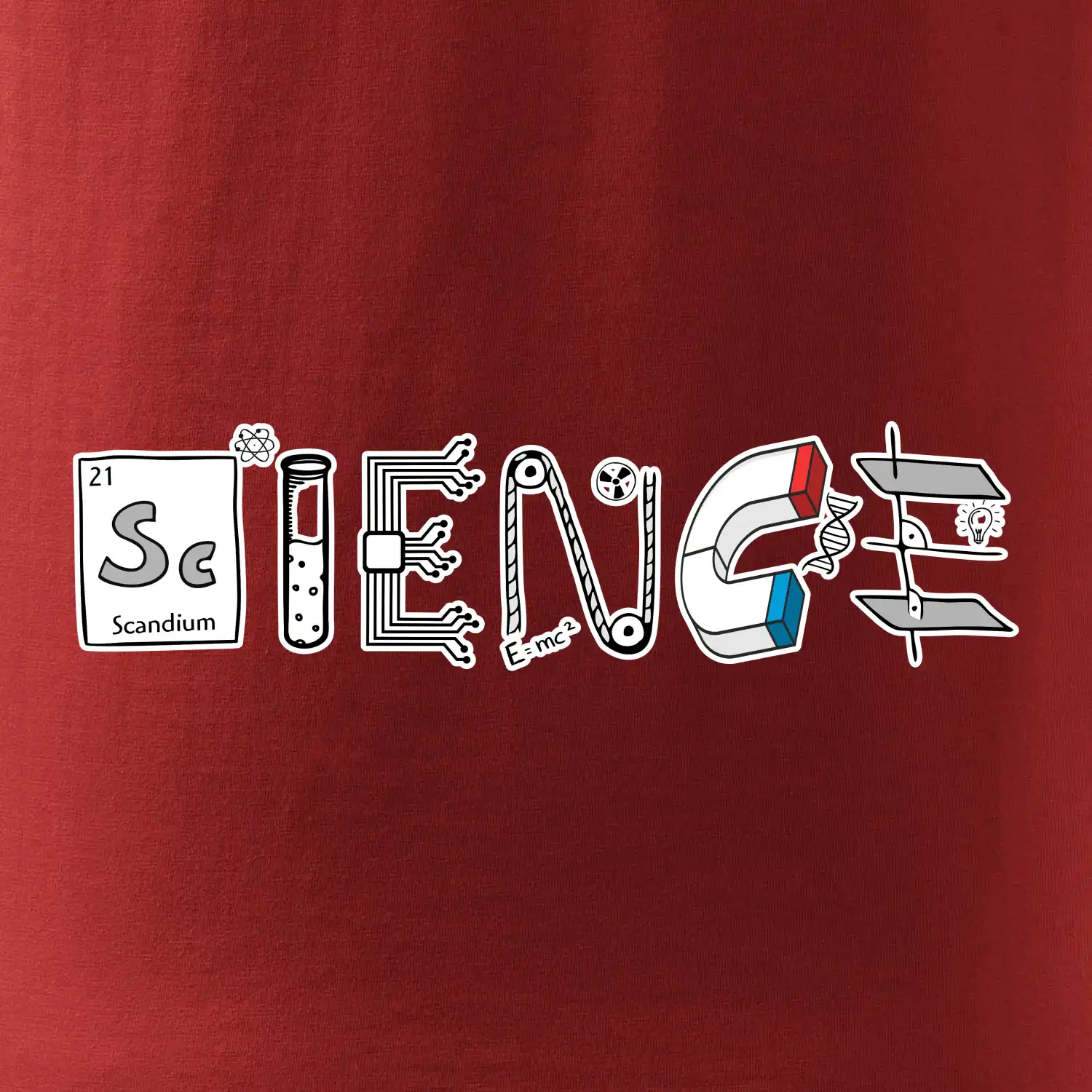 Science věda nápis