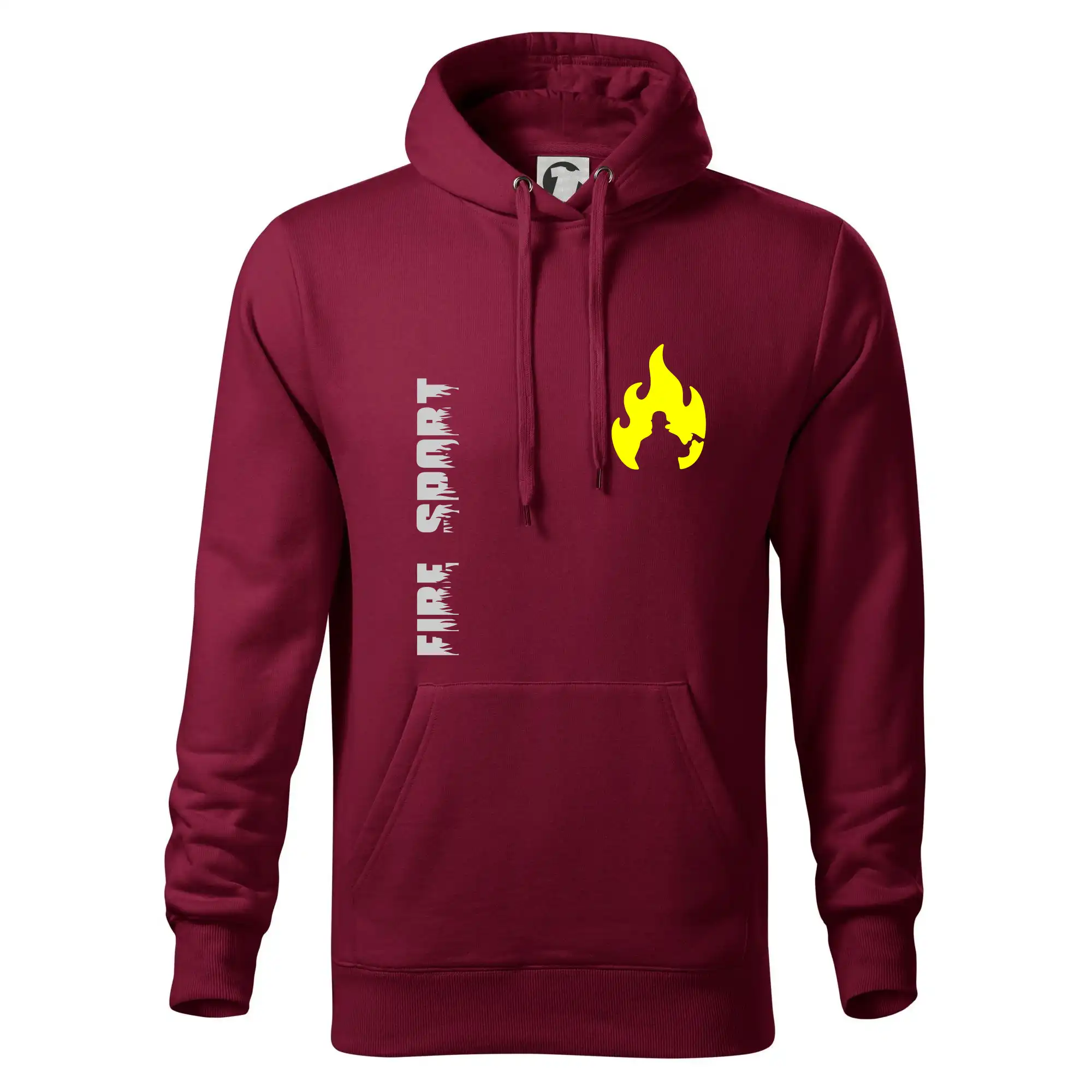 Originálne tričká pre hasičov - Hasiči - Váš názov - FLUO + Reflexná potlač - Mikina pánska Cape s kapucňou