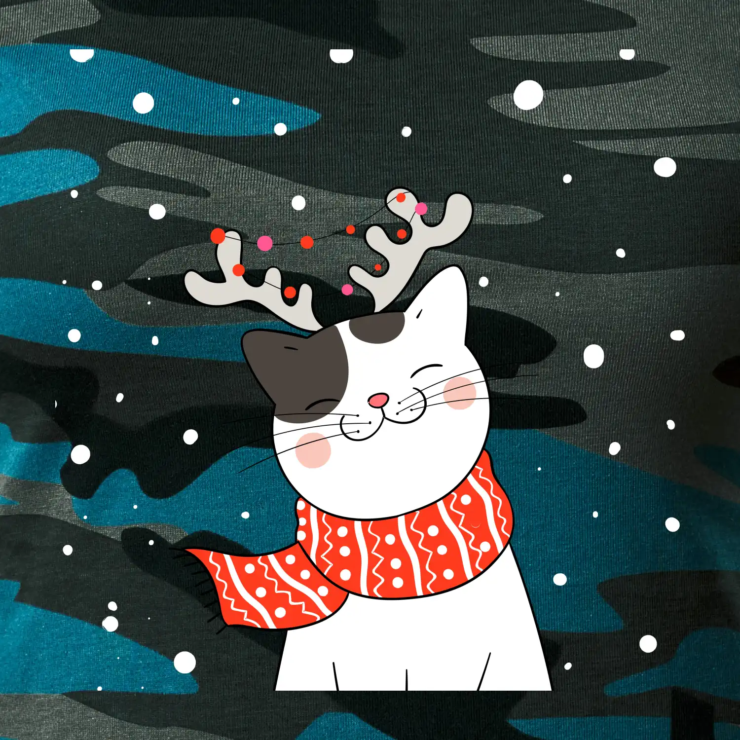 Kočka se sobími rohy