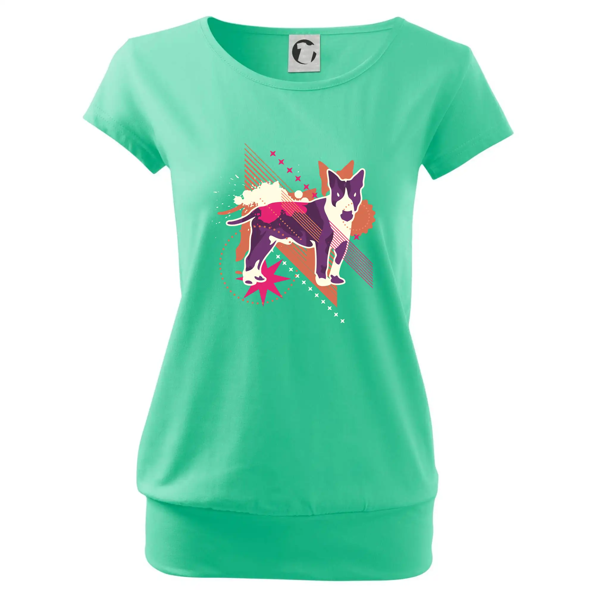 Pes abstrakce fialový