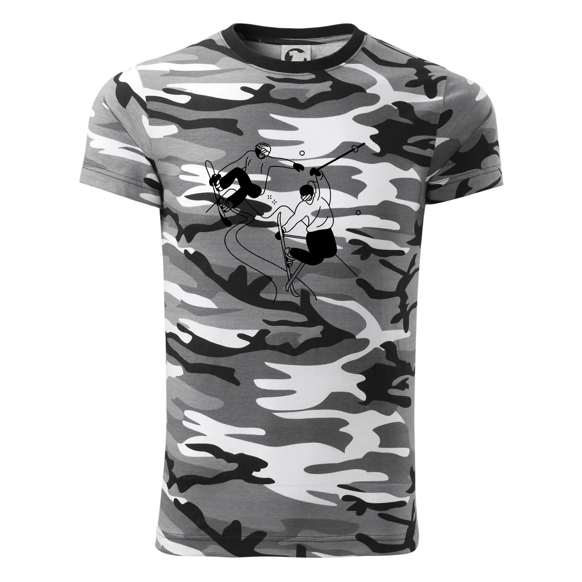 Lyžovaní - kresleny obrázek