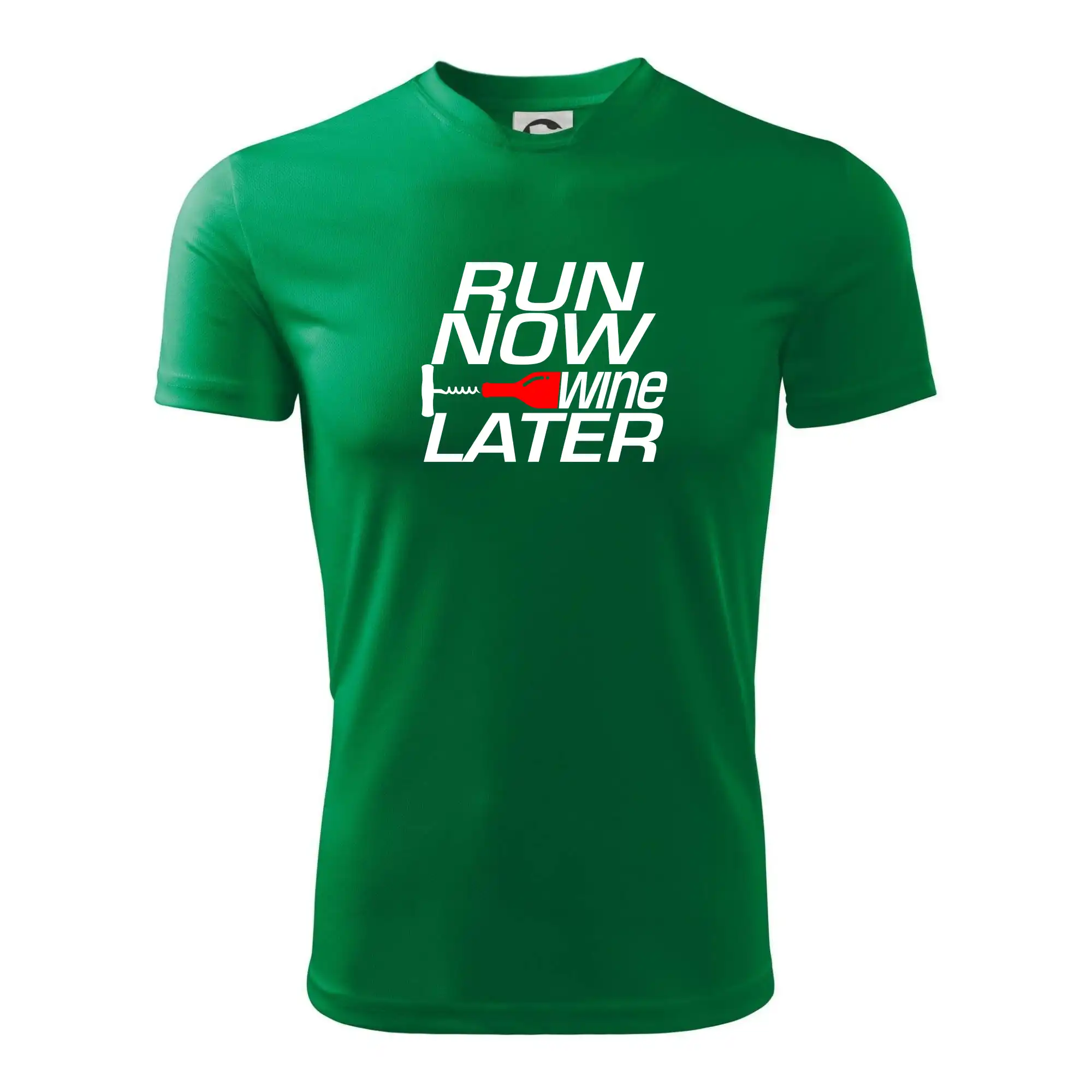 Tričká pre bežcov - Run now Wine later - Pánske tričko Fantasy športové