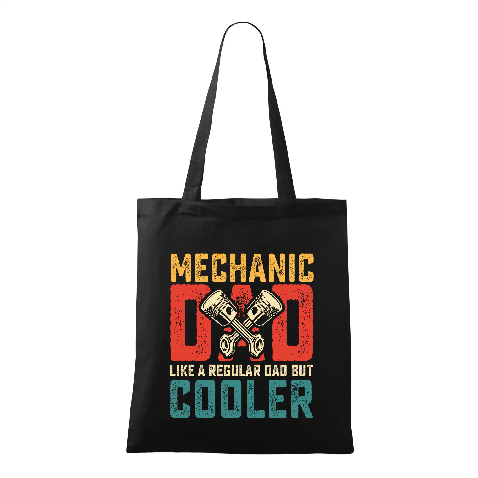 Vtipné tričká do práce - Mechanic dad like a regular dad but cooler - Taška bavlnená