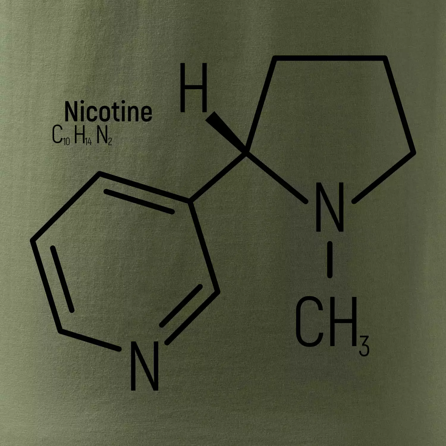 Molekulární struktura Nikotin