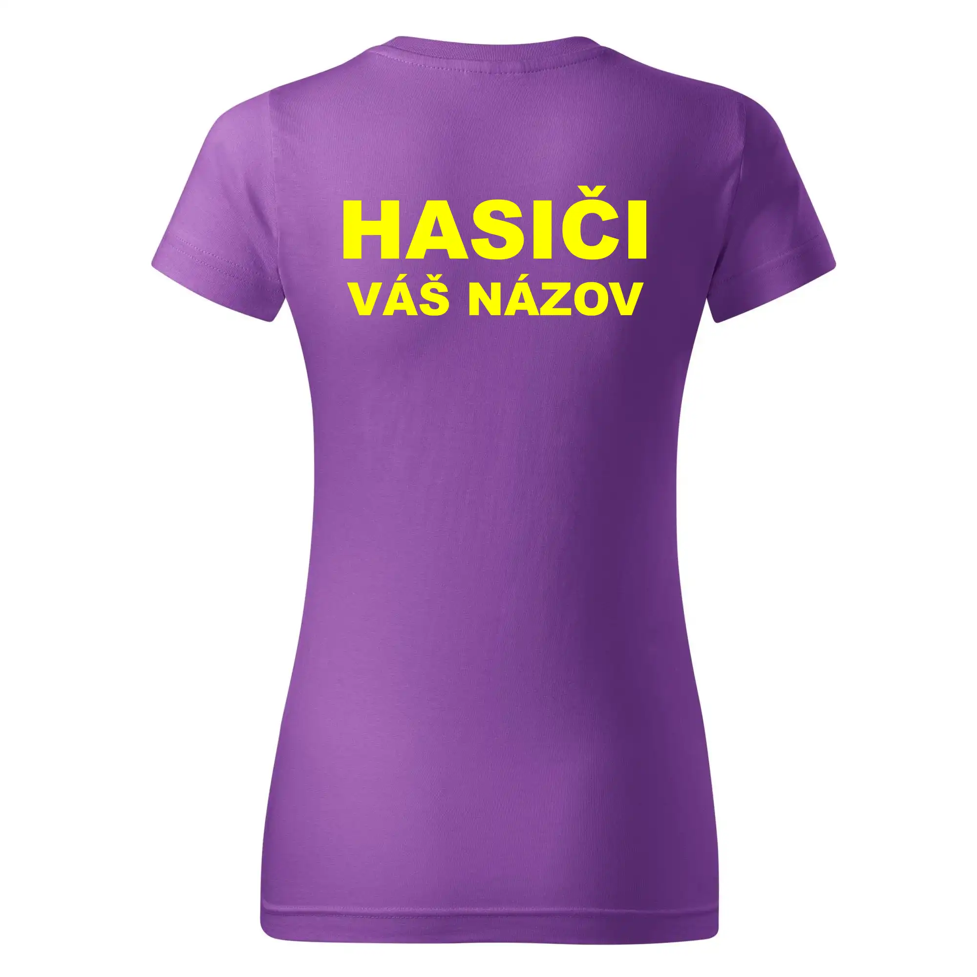 Hasiči - žltý nápis - váš názov zboru