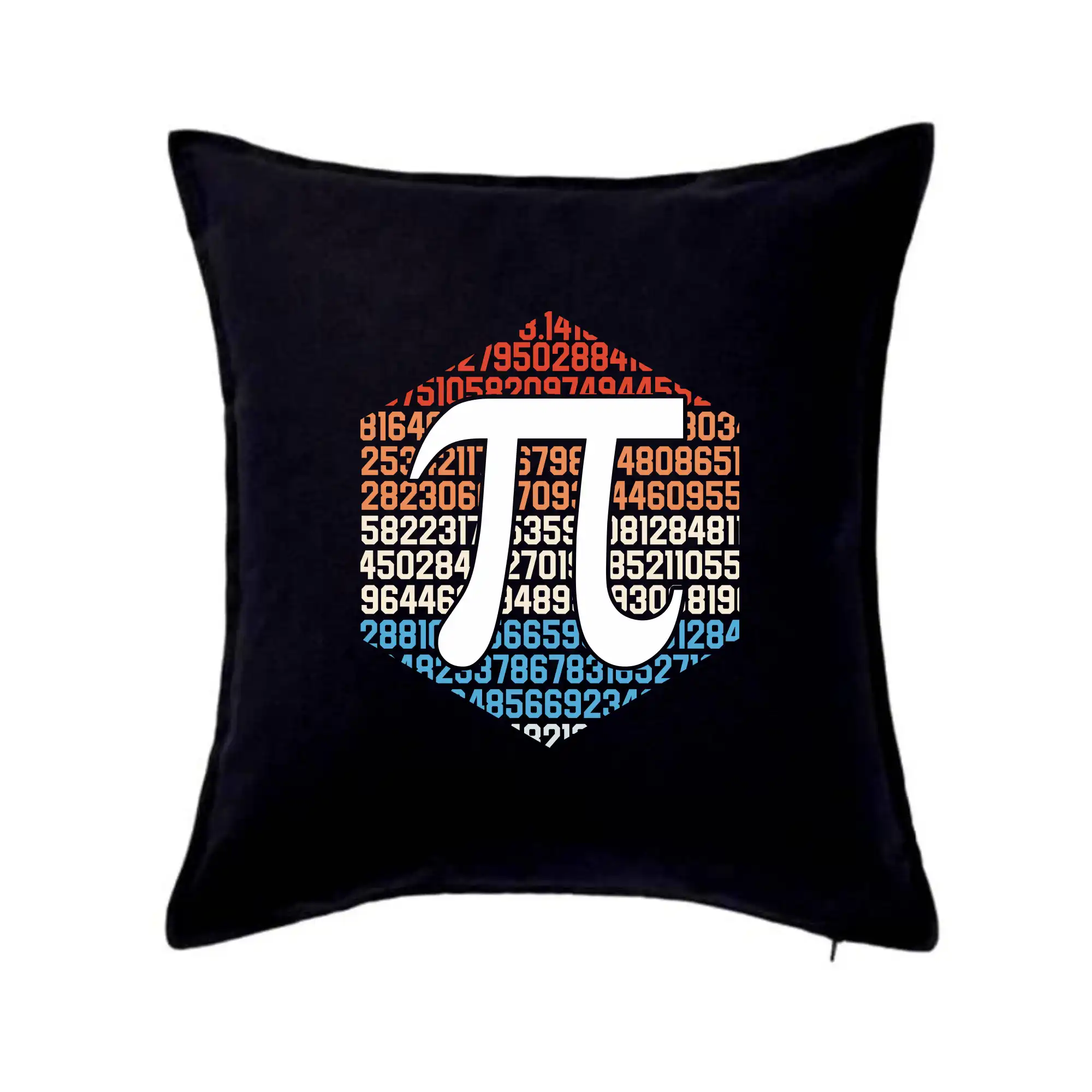 Vtipné tričká pre matematiky - Pí s farebným pozadím - Vankúš 50x50