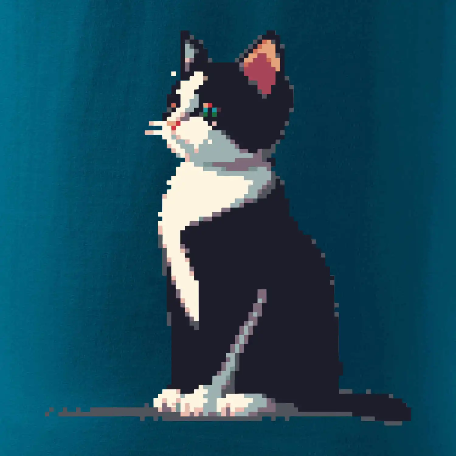 Mourovatá kočka pixel