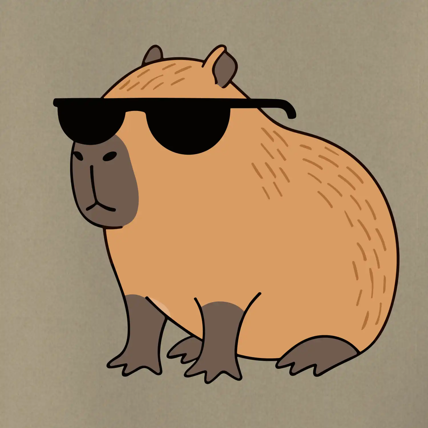 Hustá kapybara