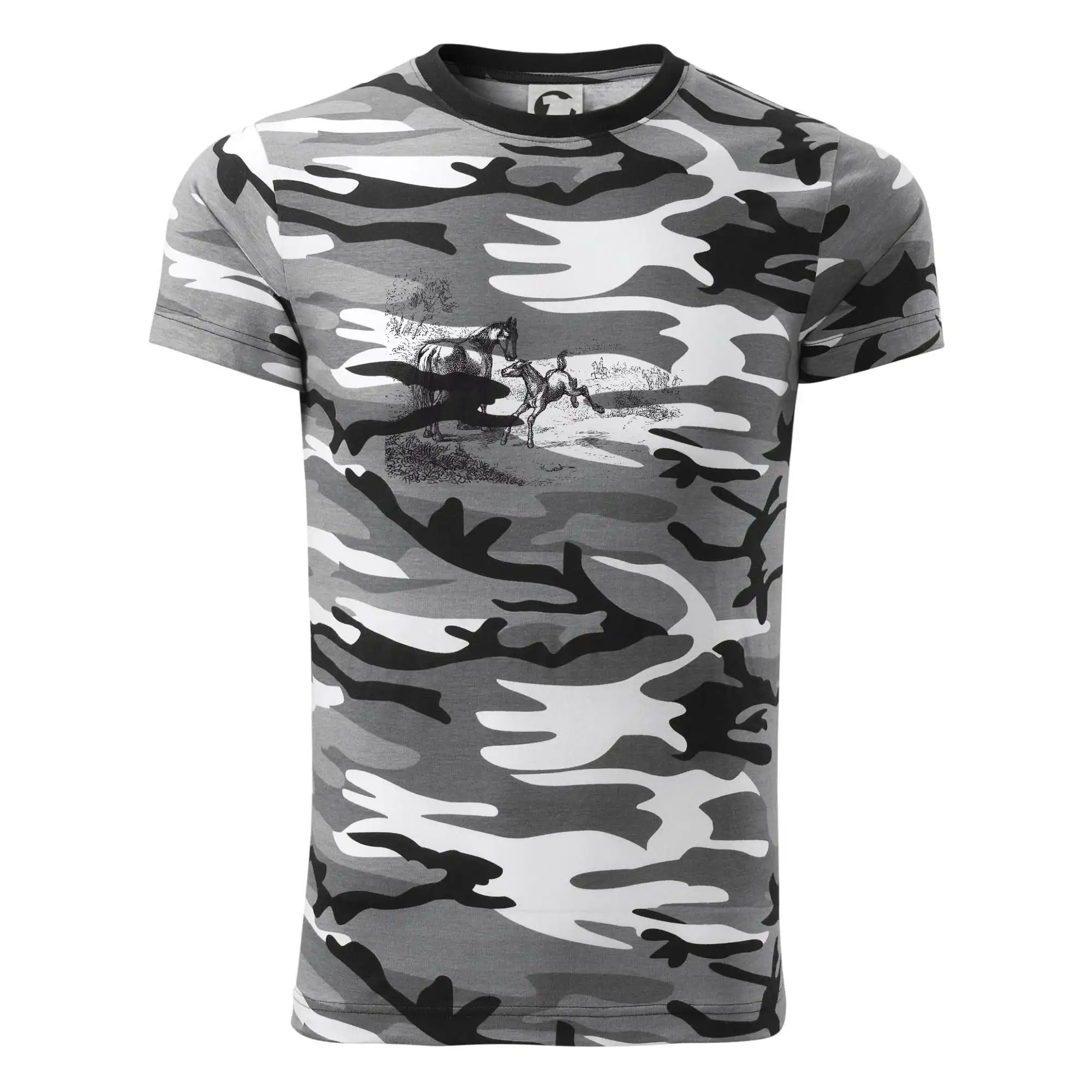 Kůň a hříbě malované