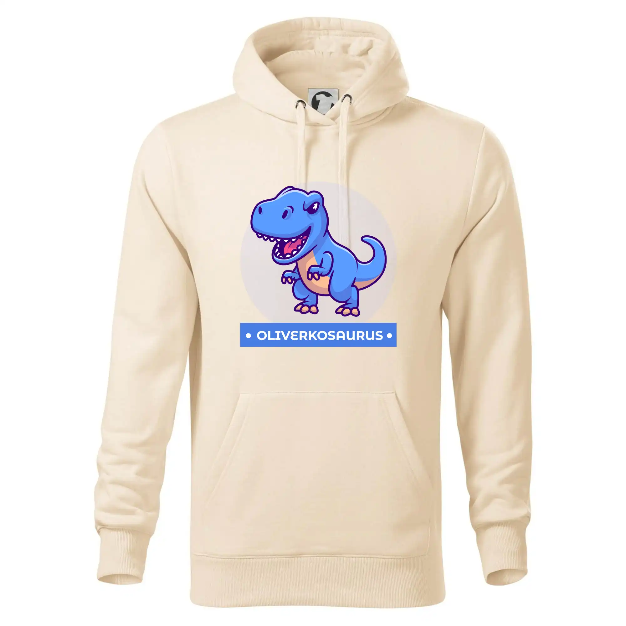 Detské tričká, mikiny a body s originálnymi potlačami | Veselé motívy pre chlapcov aj dievčatá - Dinosaurie mená - modrý dinosaurus - Mikina pánska Cape s kapucňou