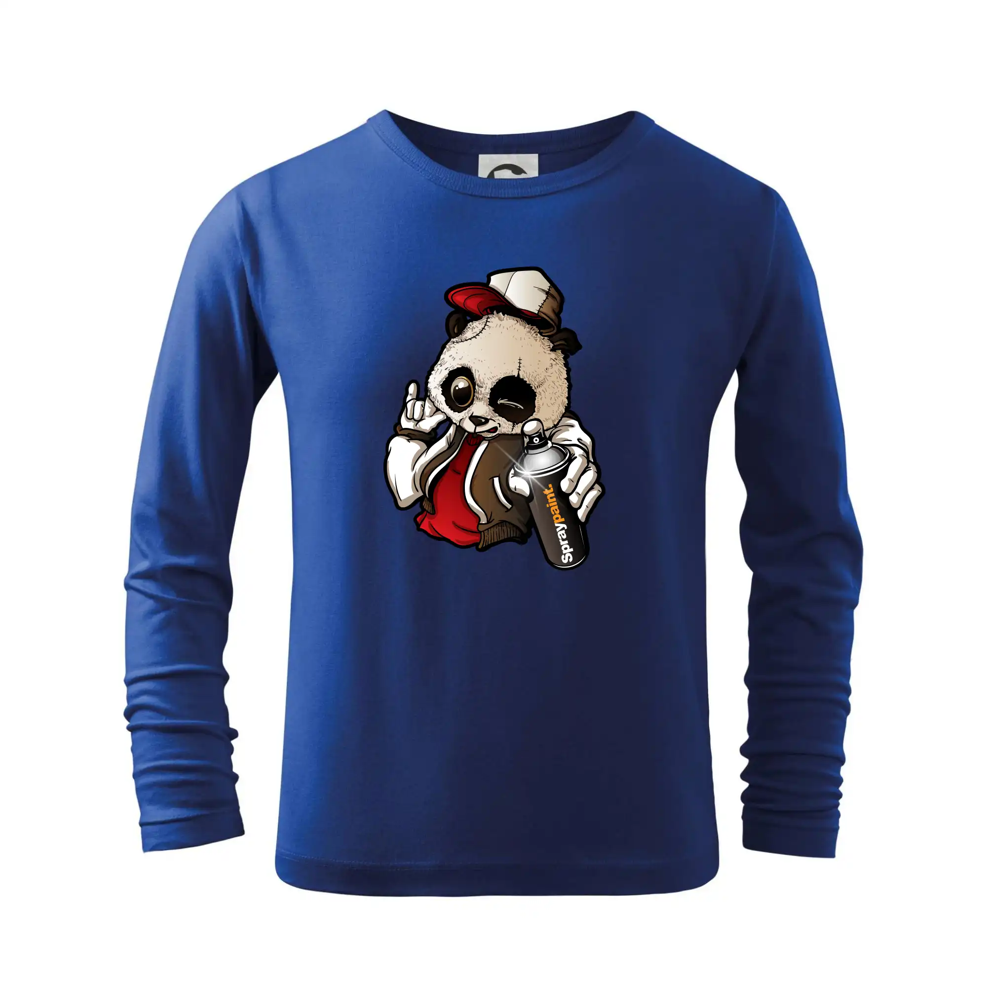 Grafické tričká - Graffiti panda - Tričko detské Long Sleeve