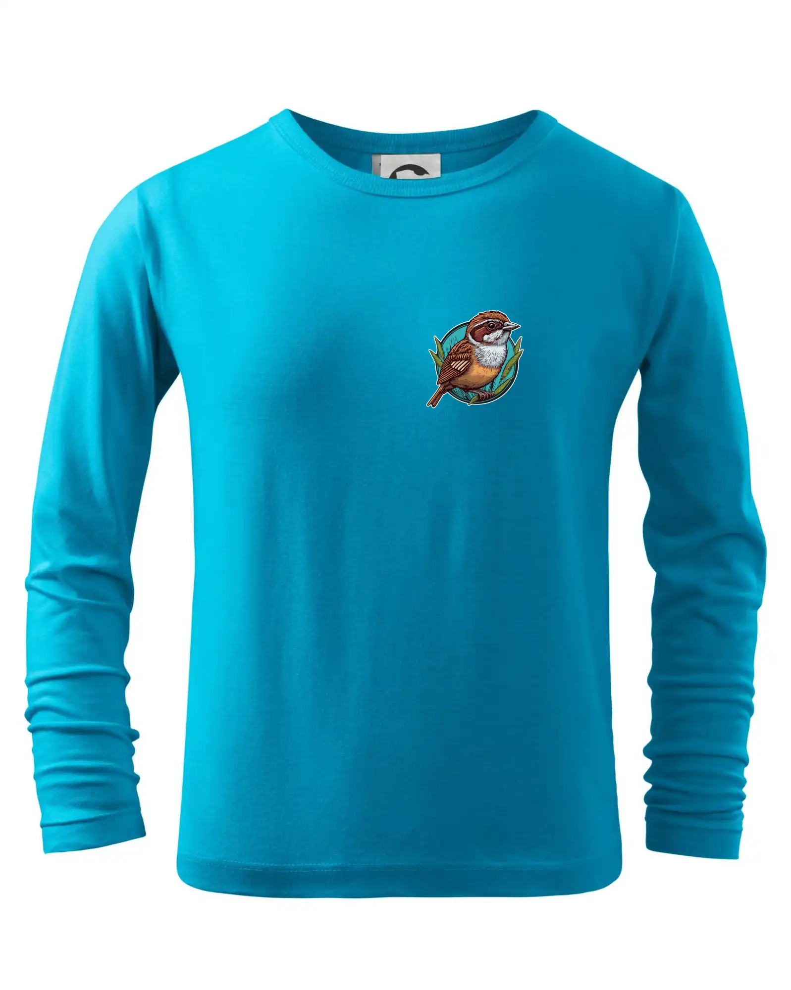 Tričká so zvieratami - Vrabec na prsníku - Tričko detské Long Sleeve