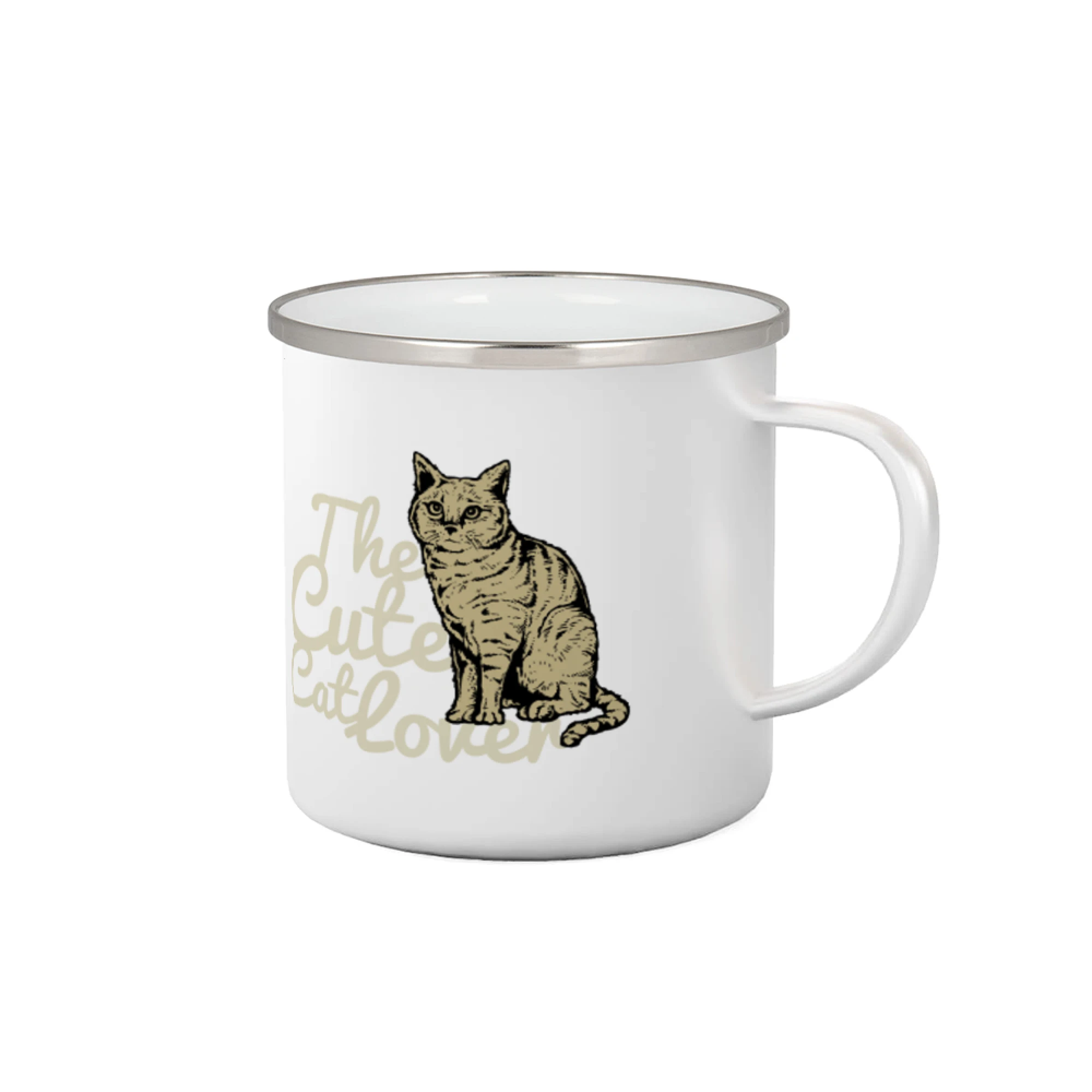 Vtipná tričká s mačkou - The cute cat lover - Plecháčik