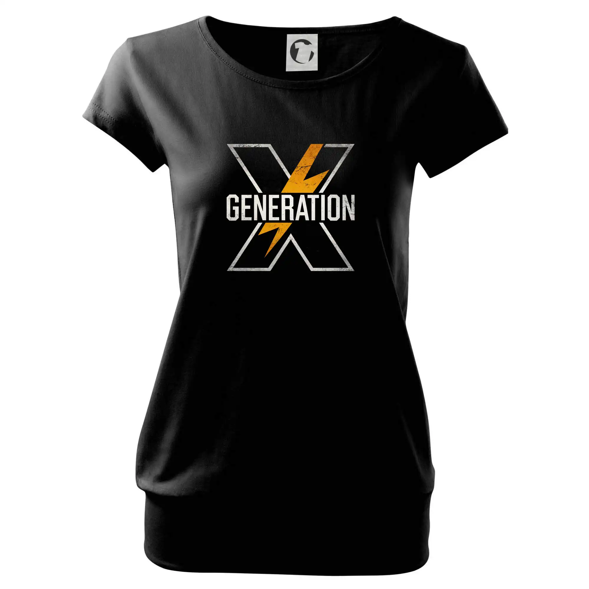 Tričká s motívmi ktoré frčia na internete - Generace X (Gen X) - Oranžové X - Voľné tričko city