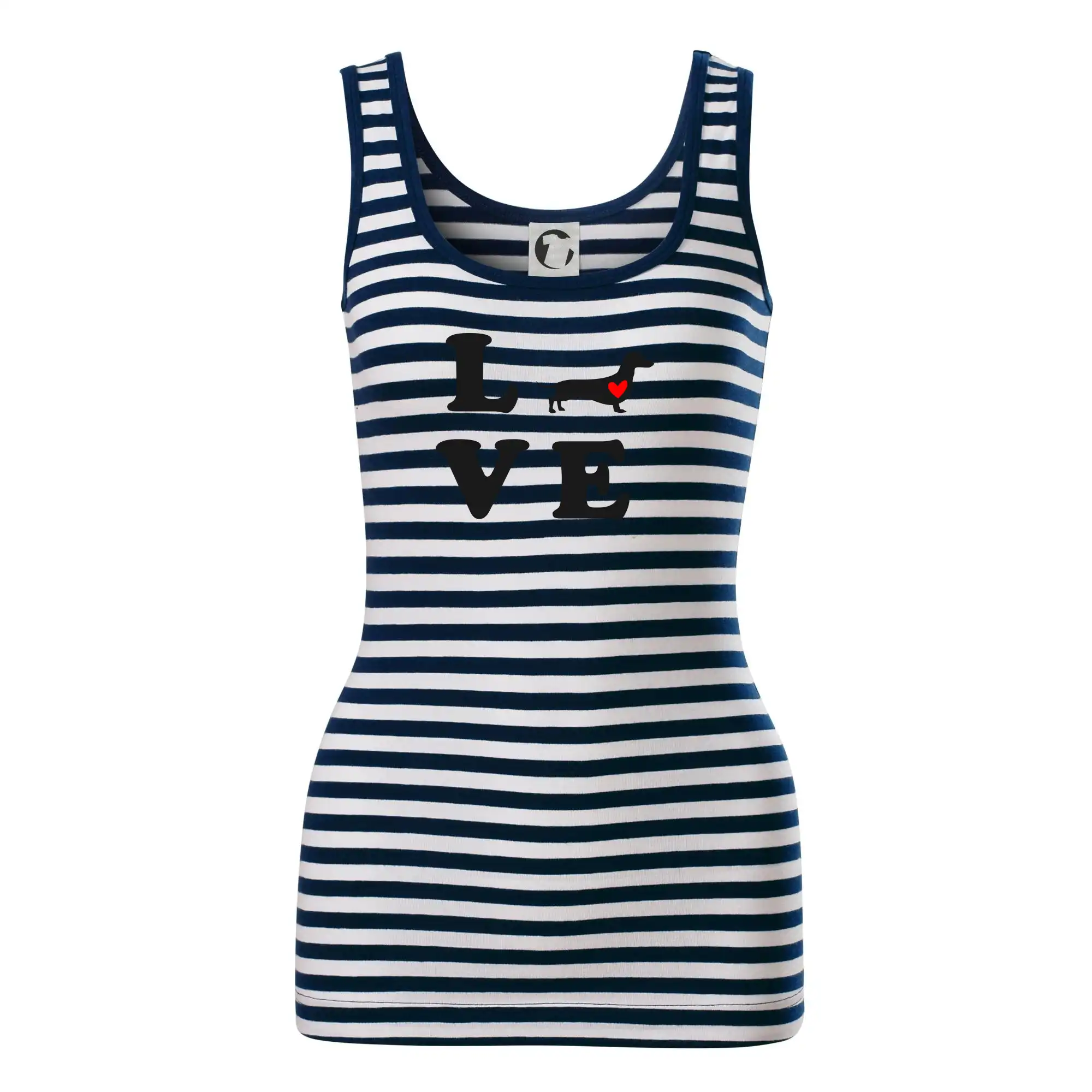 Tričká s motívom jazvečíka - Jazvečík - Love - Sailor tielko na vodu