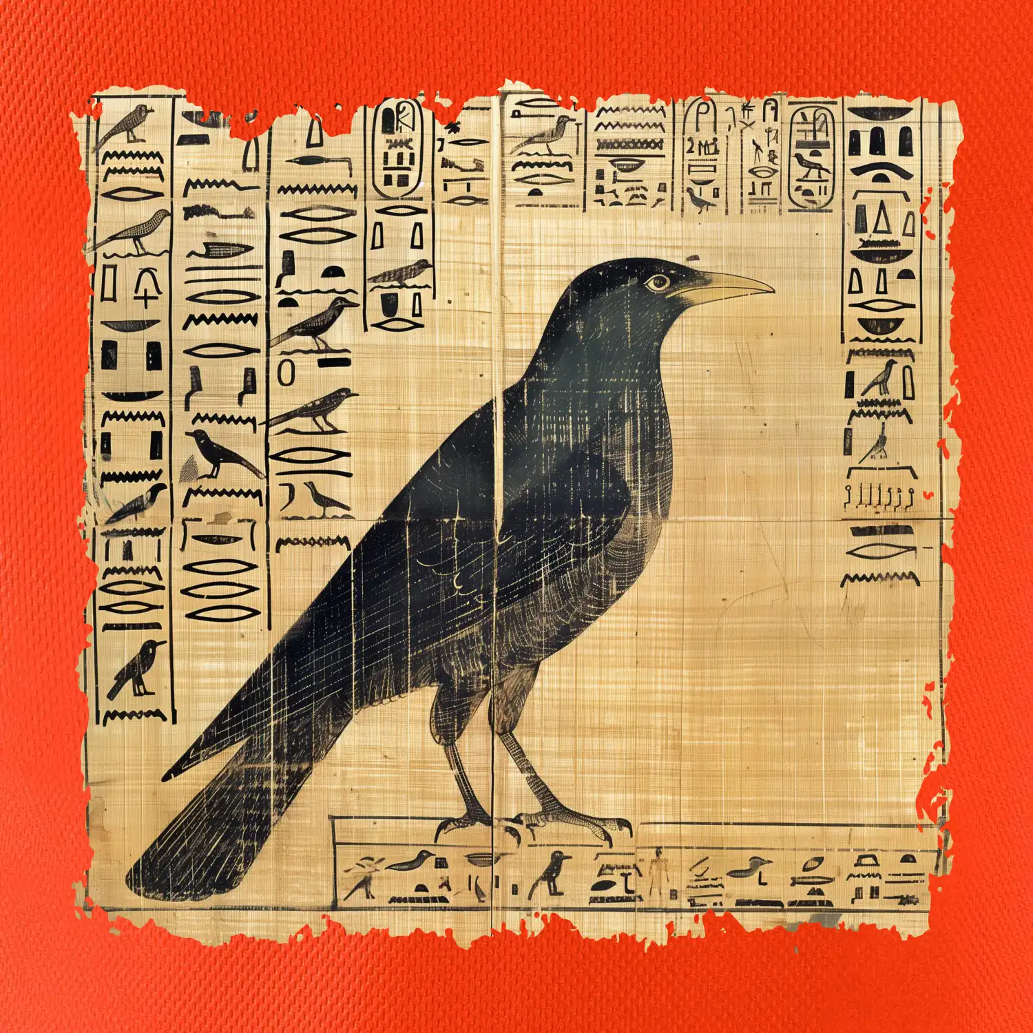 Egyptské hieroglyfy pták