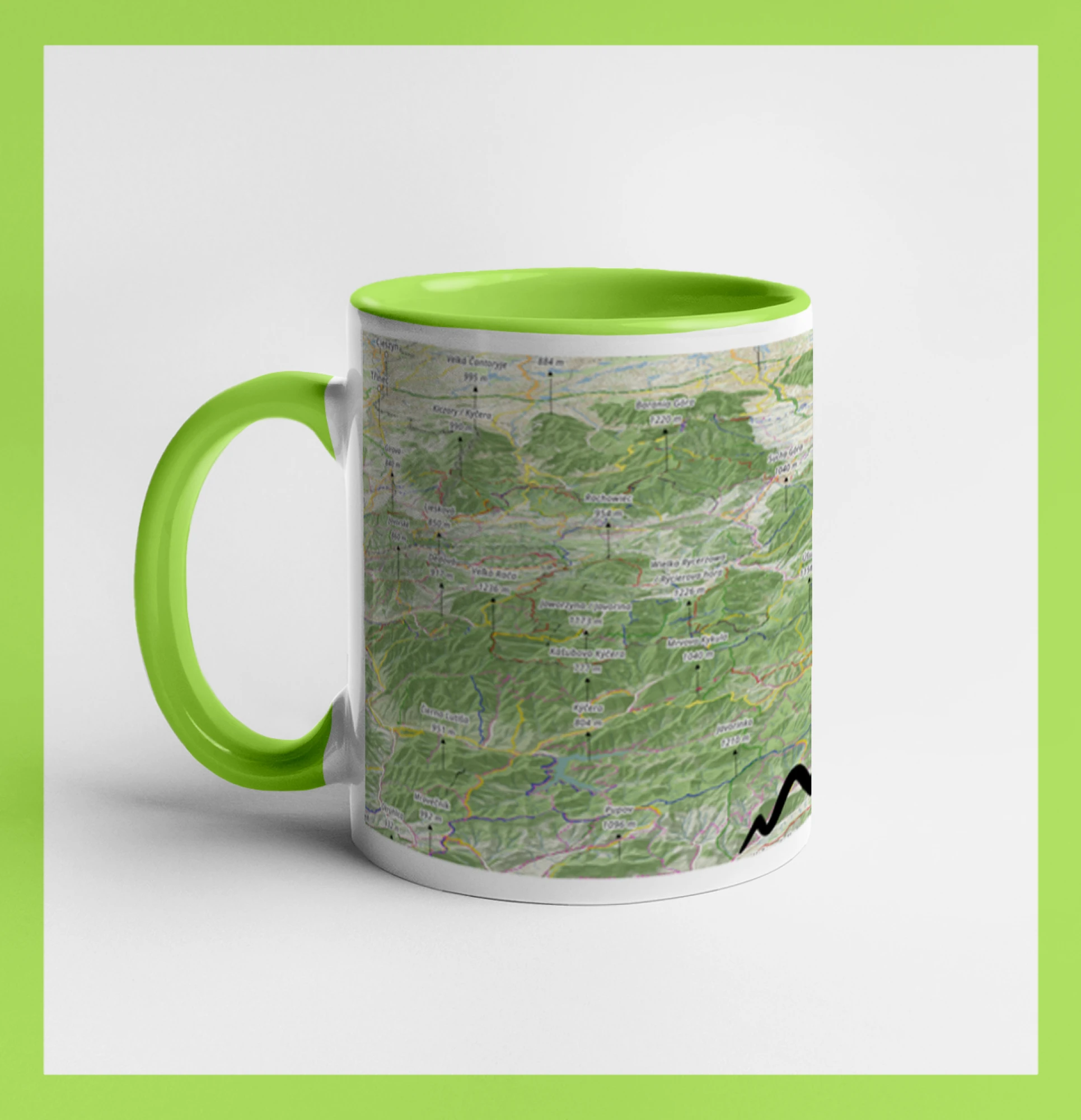 Hrnček mapa Oravské Beskydy