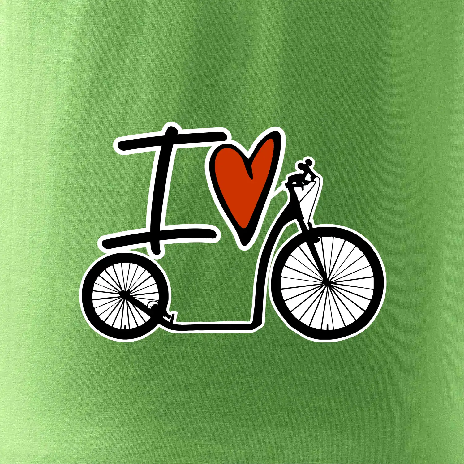 I love koloběžka velké a malé kolo