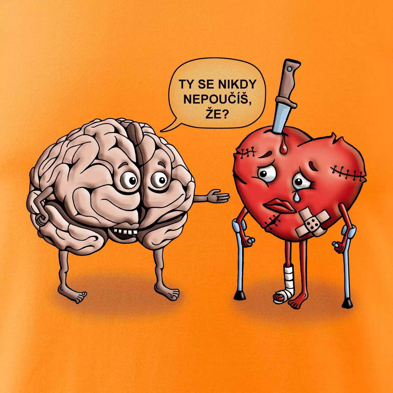 Mozek a srdce - poučení (Hana-creative)