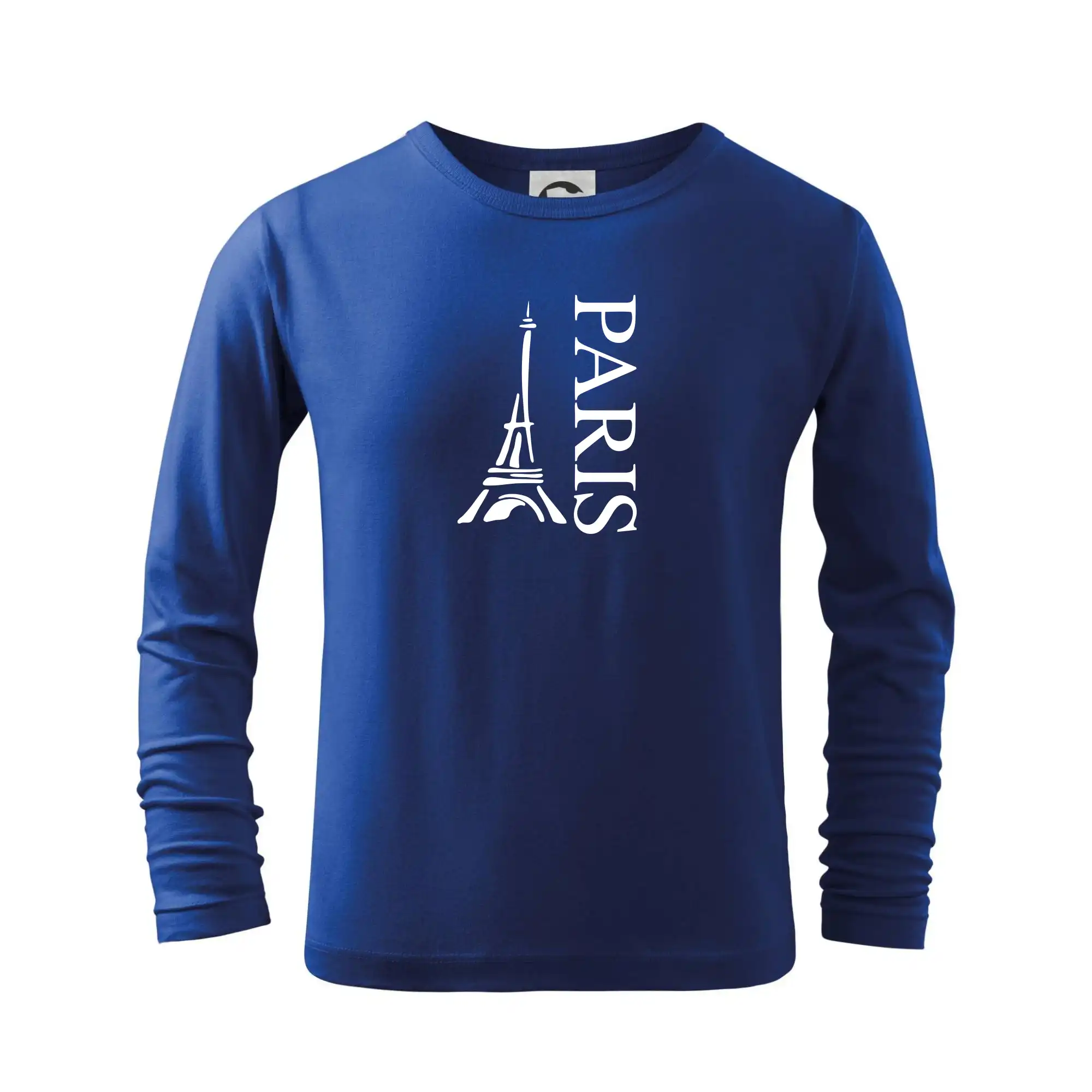 Tričká Francúzsko - Paris nápis Eiffelovka na výšku - Tričko detské Long Sleeve