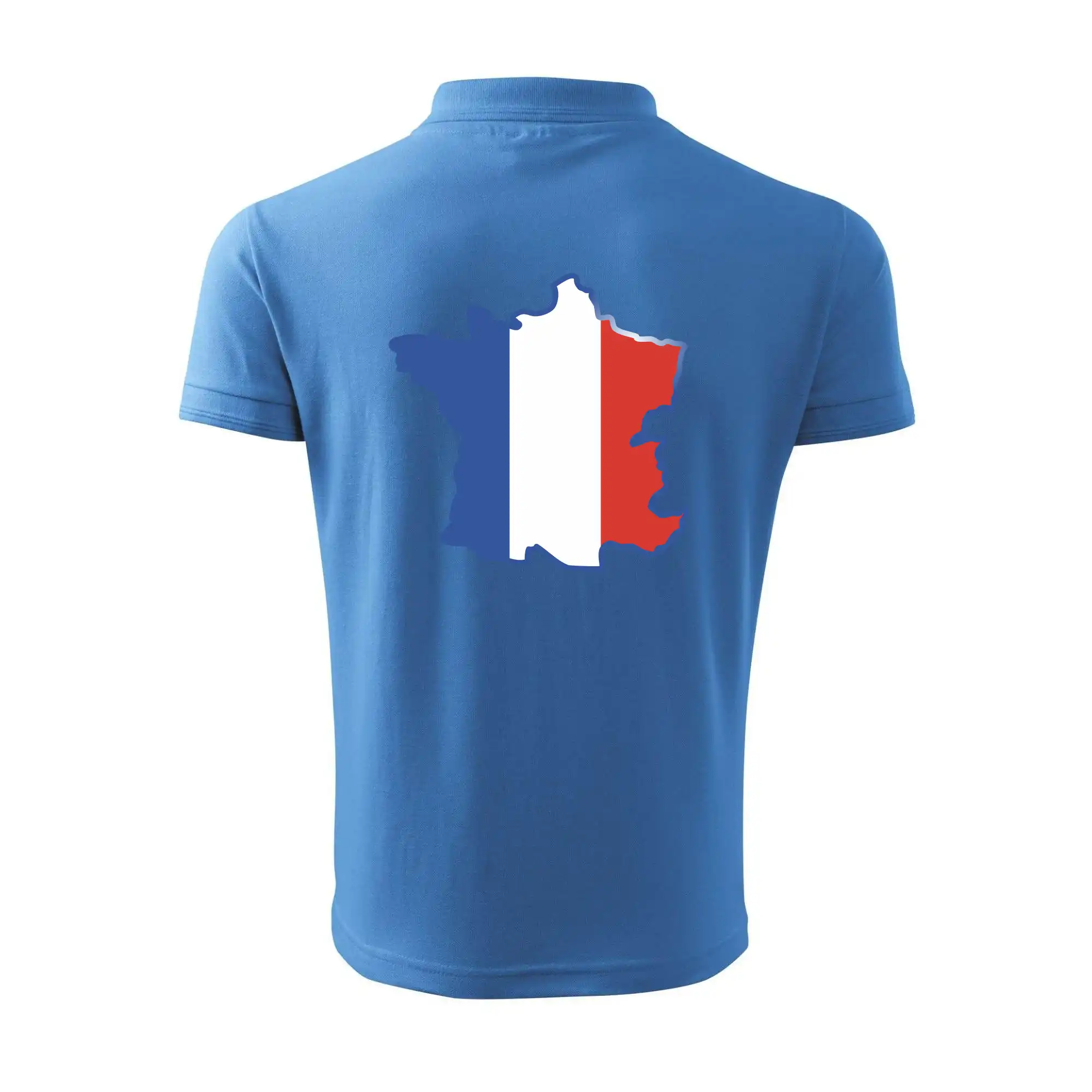 Francouzská vlajka mapa obrys